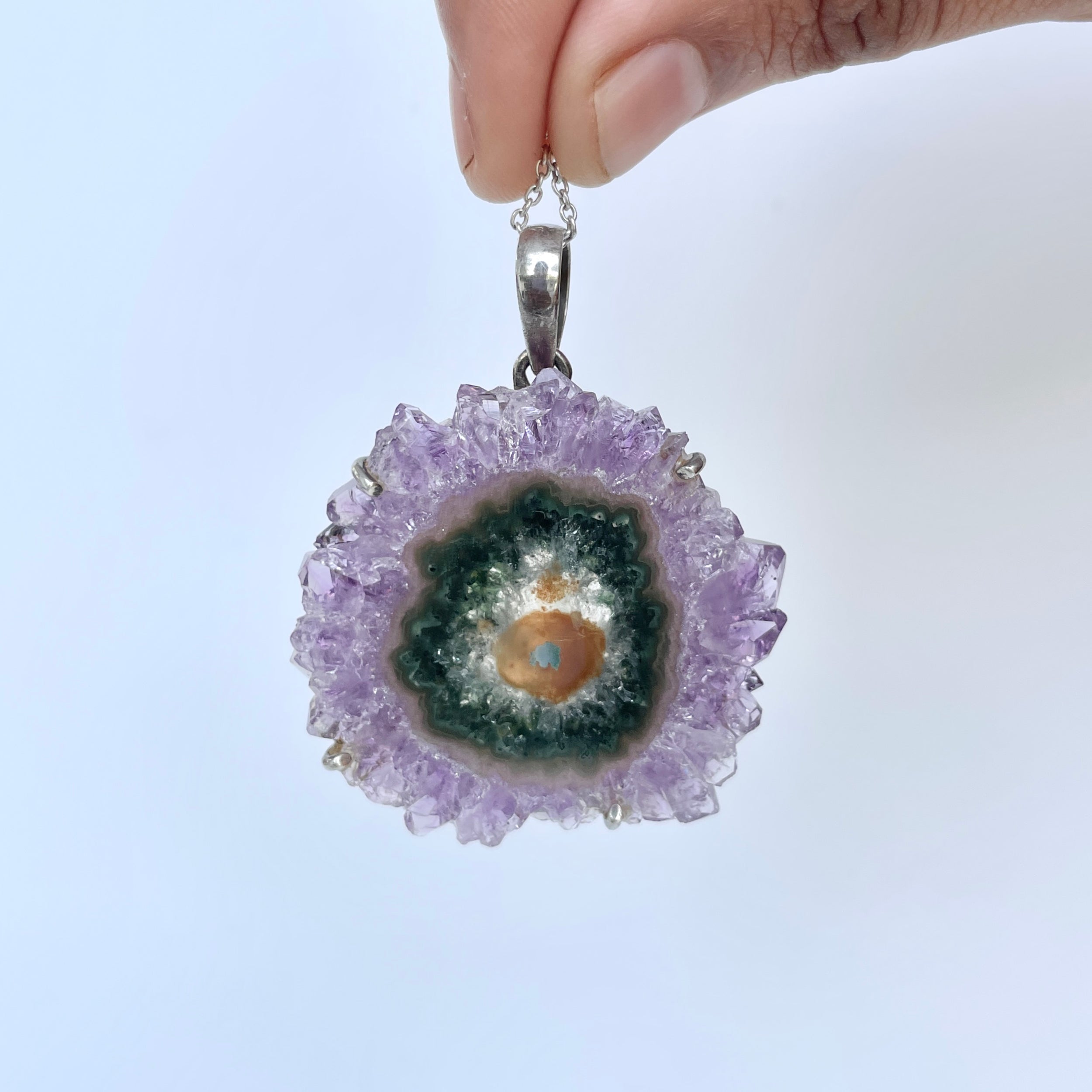 Amethyst Stalactite Pendant-(ASL-P-102.)