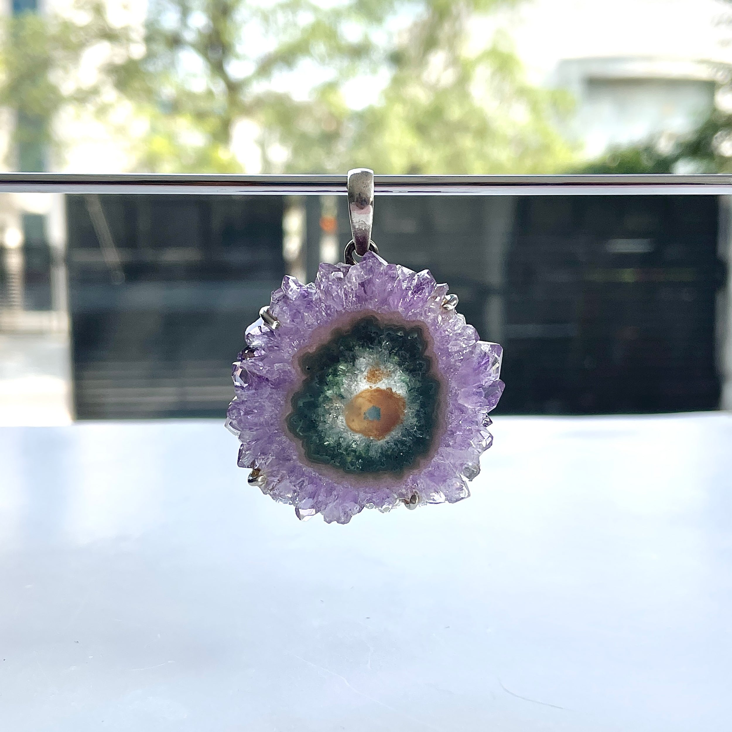 Amethyst Stalactite Pendant-(ASL-P-102.)
