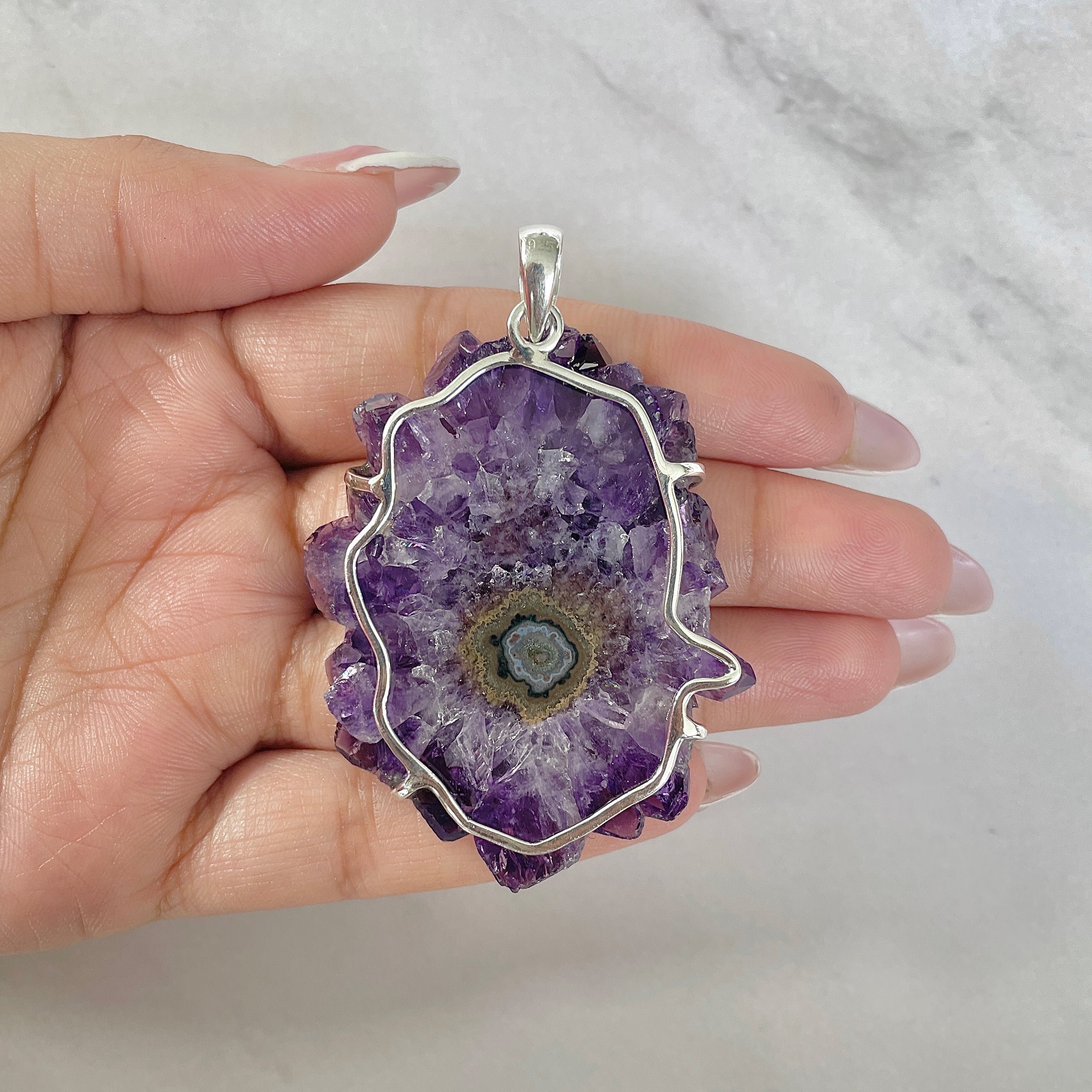 Amethyst Stalactite Pendant-(ASL-P-103.)