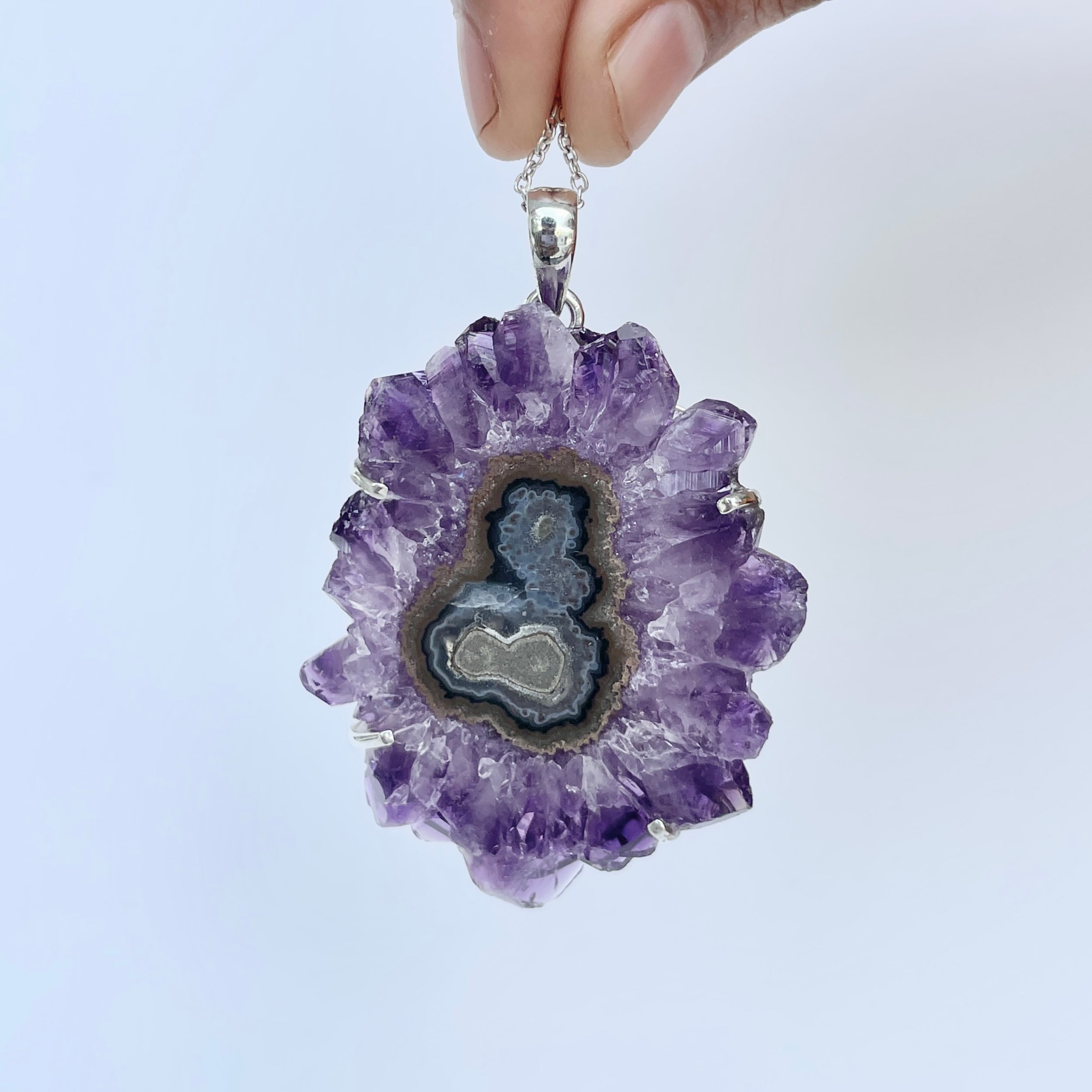 Amethyst Stalactite Pendant-(ASL-P-103.)