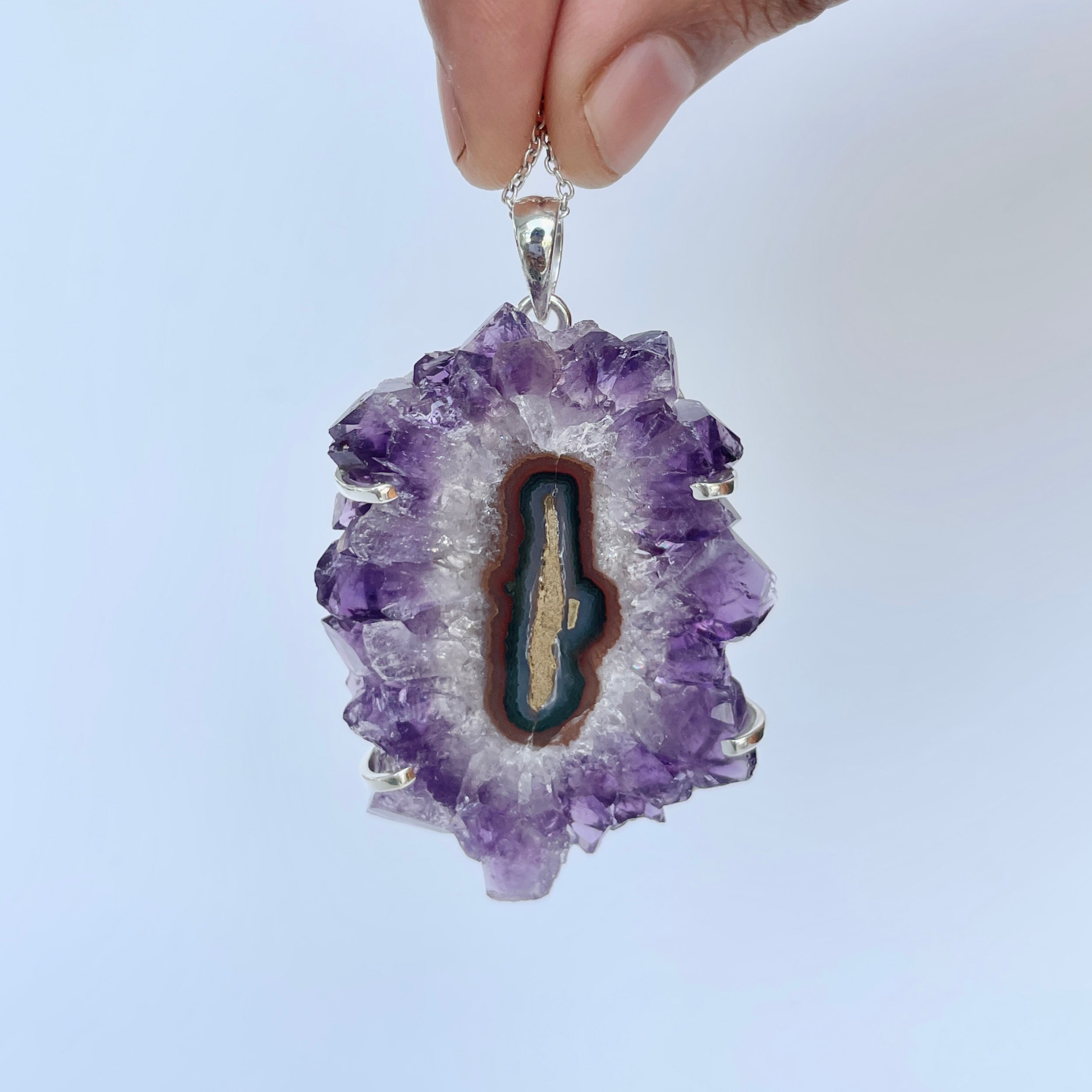 Amethyst Stalactite Pendant-(ASL-P-105.)