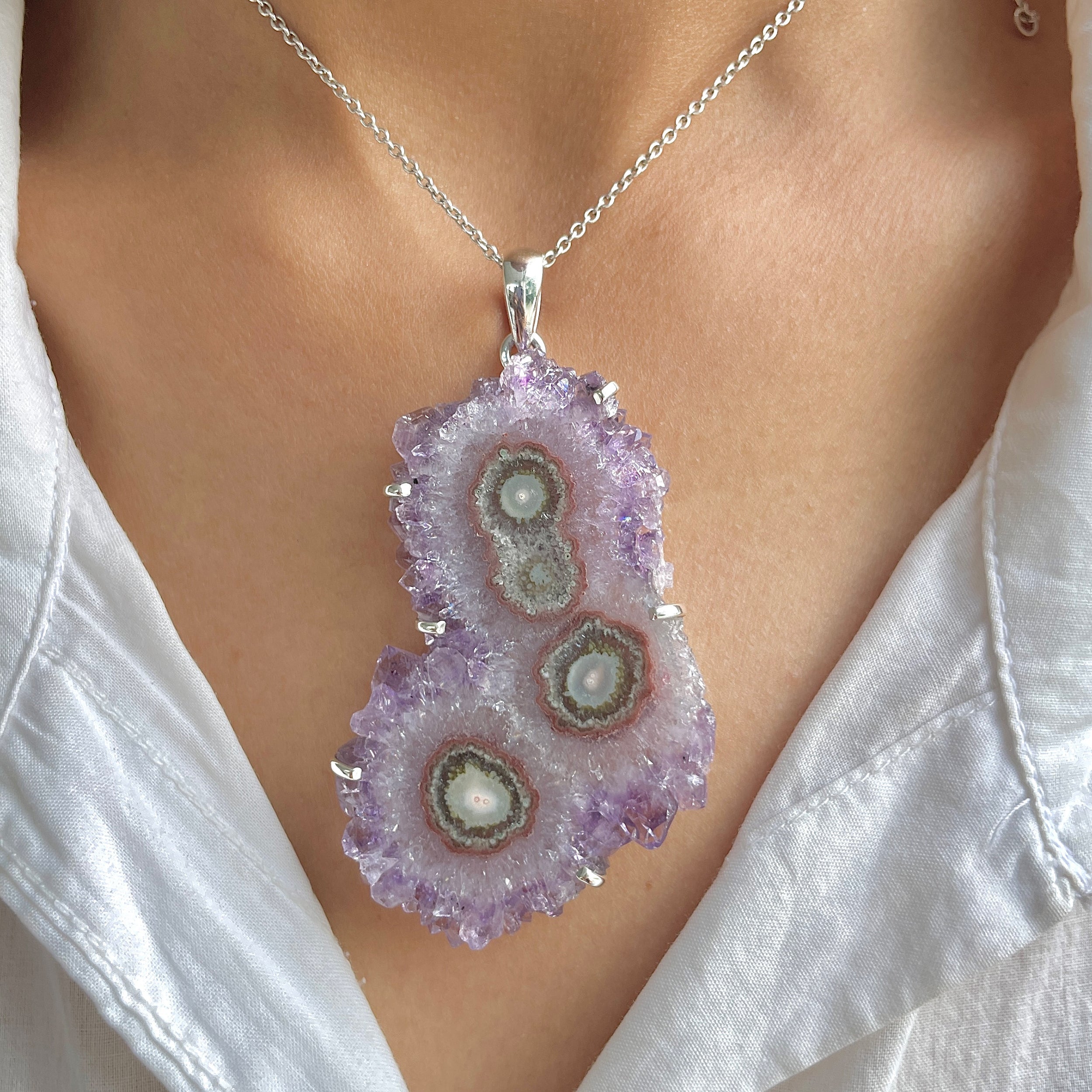 Amethyst Stalactite Pendant-(ASL-P-106.)