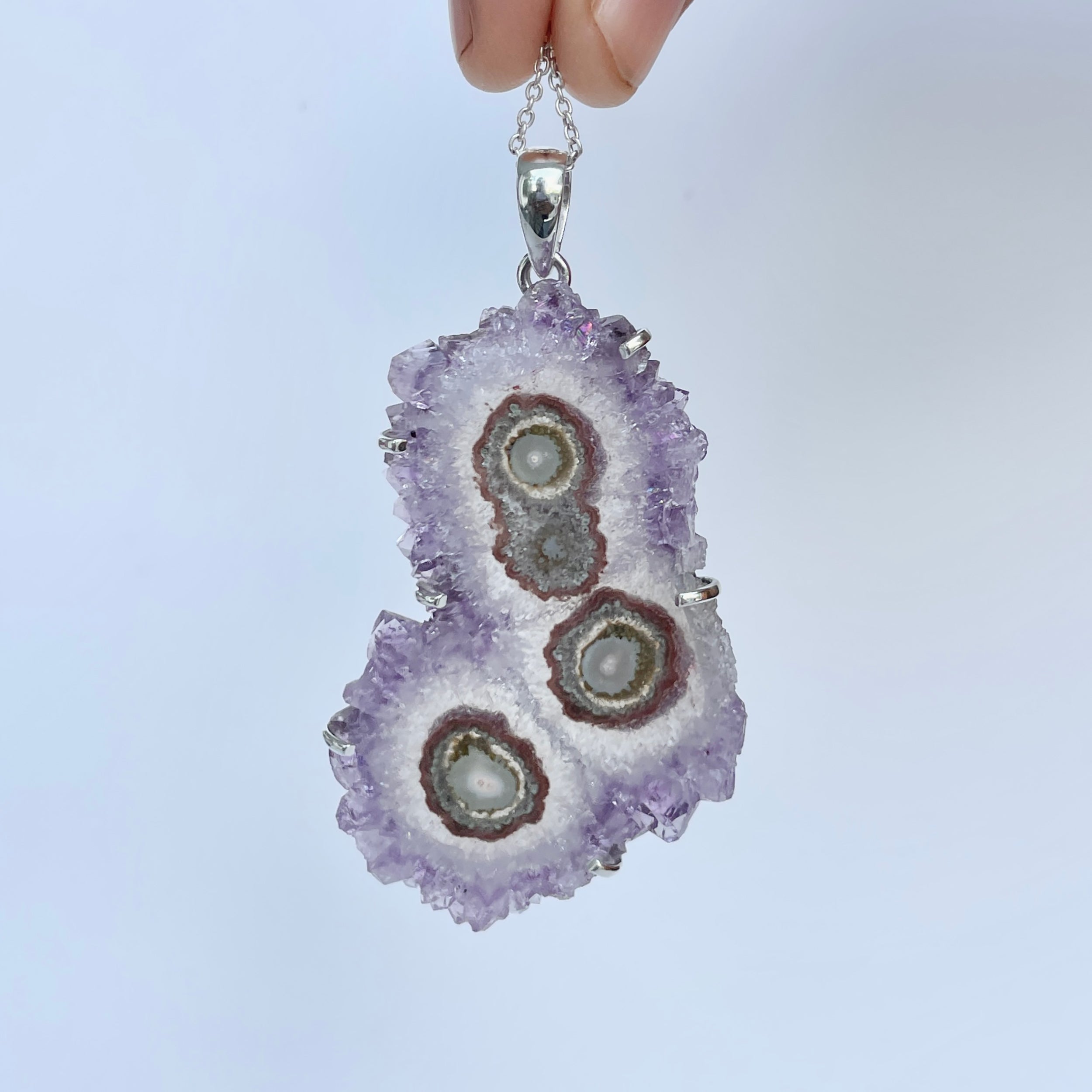 Amethyst Stalactite Pendant-(ASL-P-106.)