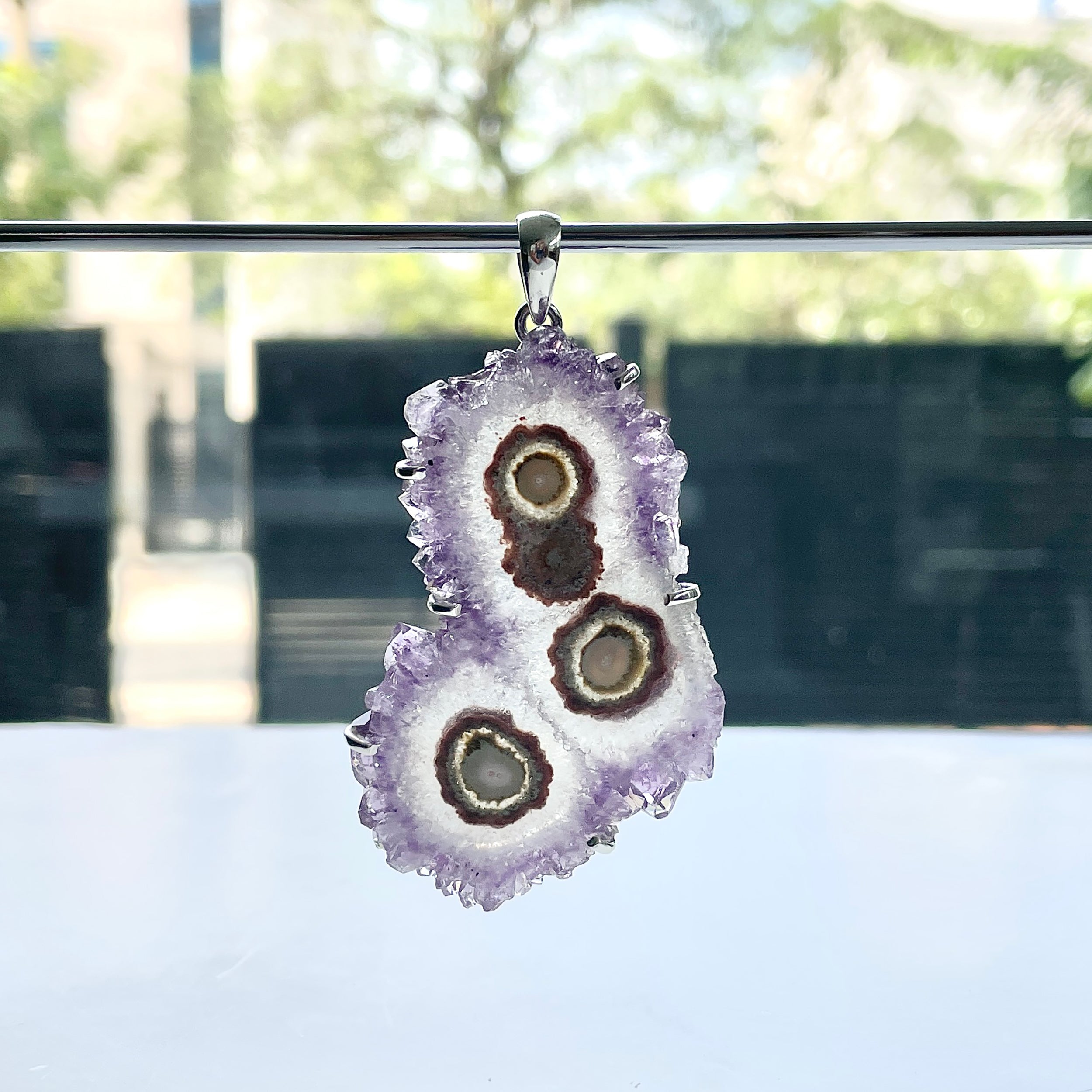 Amethyst Stalactite Pendant-(ASL-P-106.)