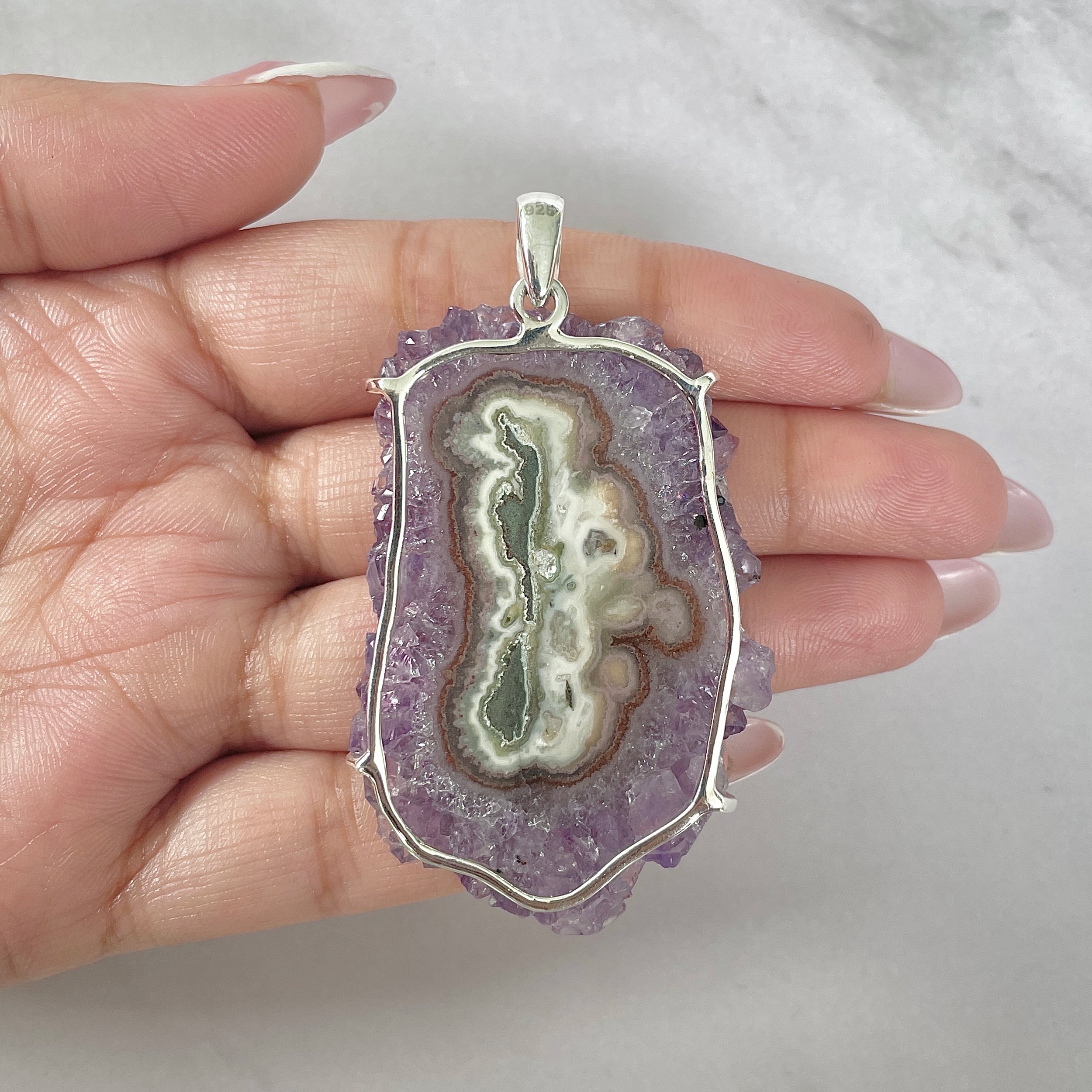Amethyst Stalactite Pendant-(ASL-P-107.)