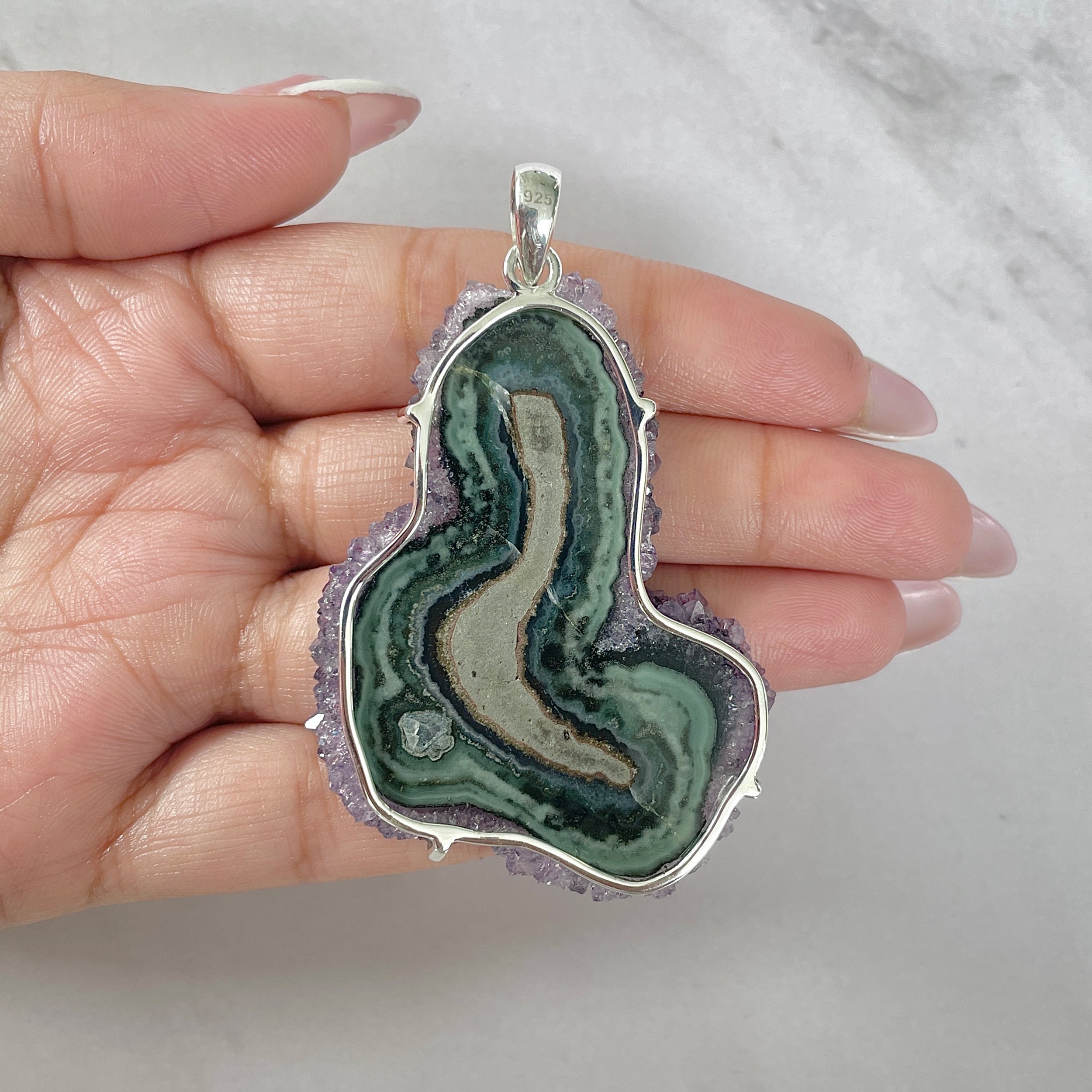 Amethyst Stalactite Pendant-(ASL-P-108.)