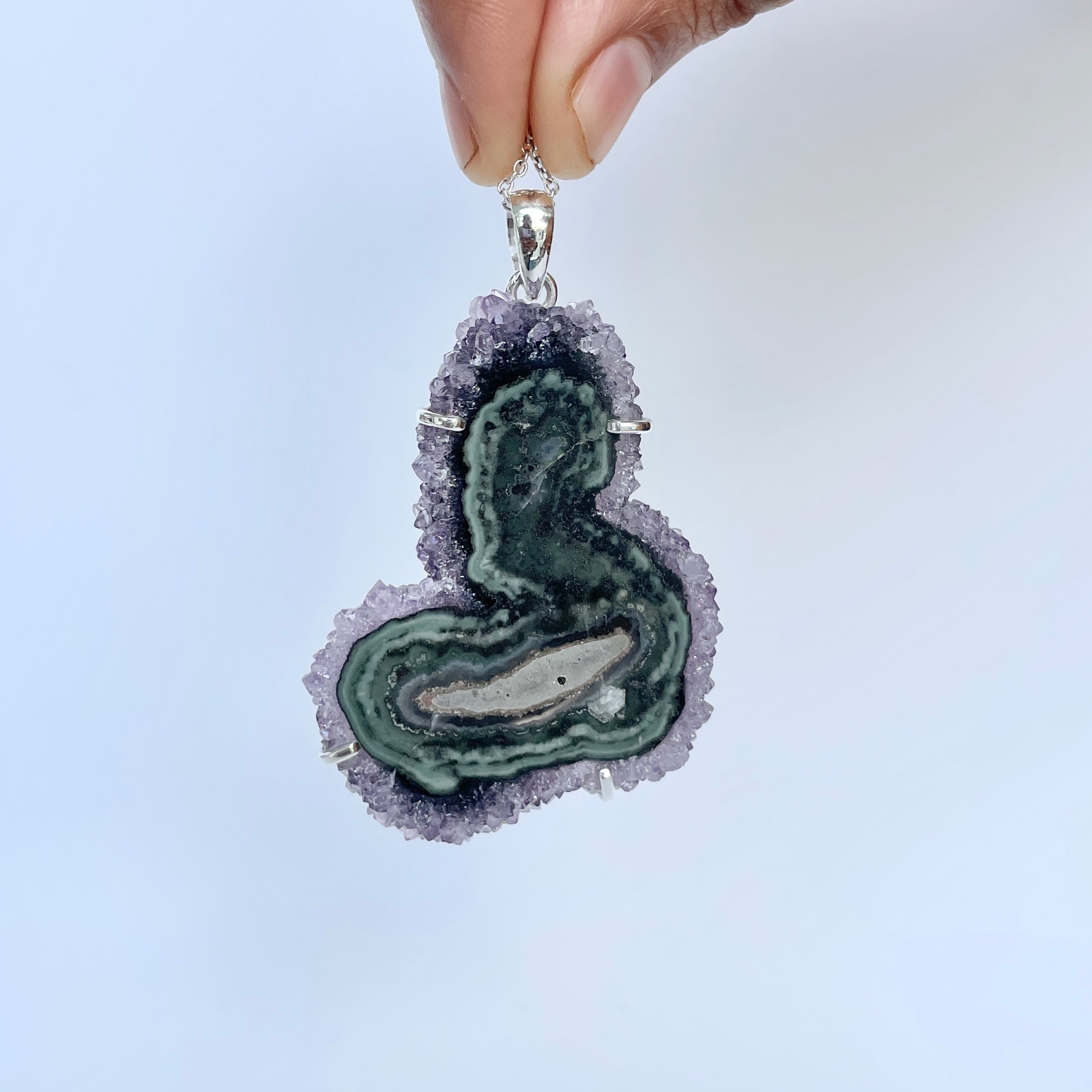 Amethyst Stalactite Pendant-(ASL-P-108.)