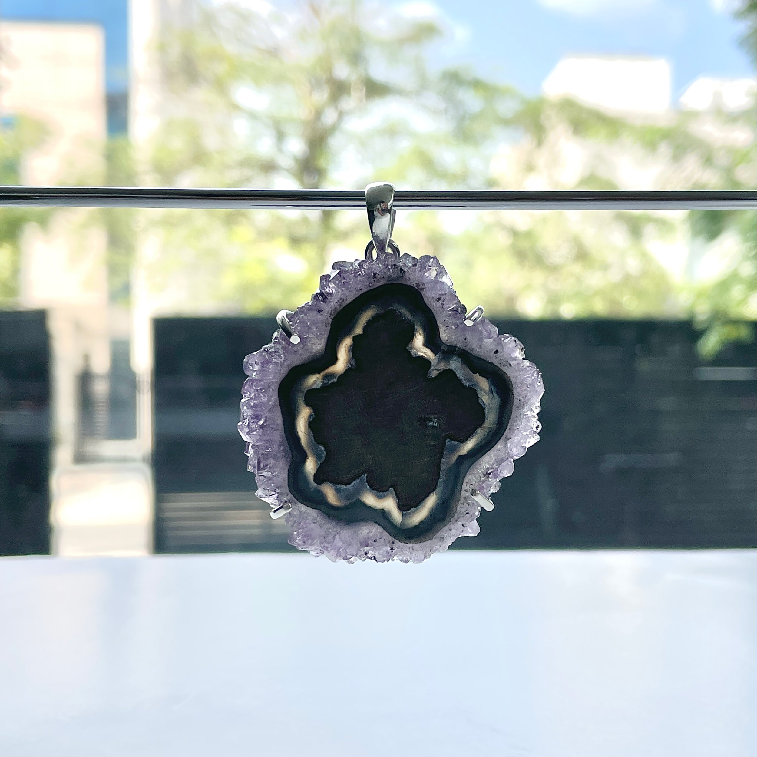 Amethyst Stalactite Pendant-(ASL-P-109.)