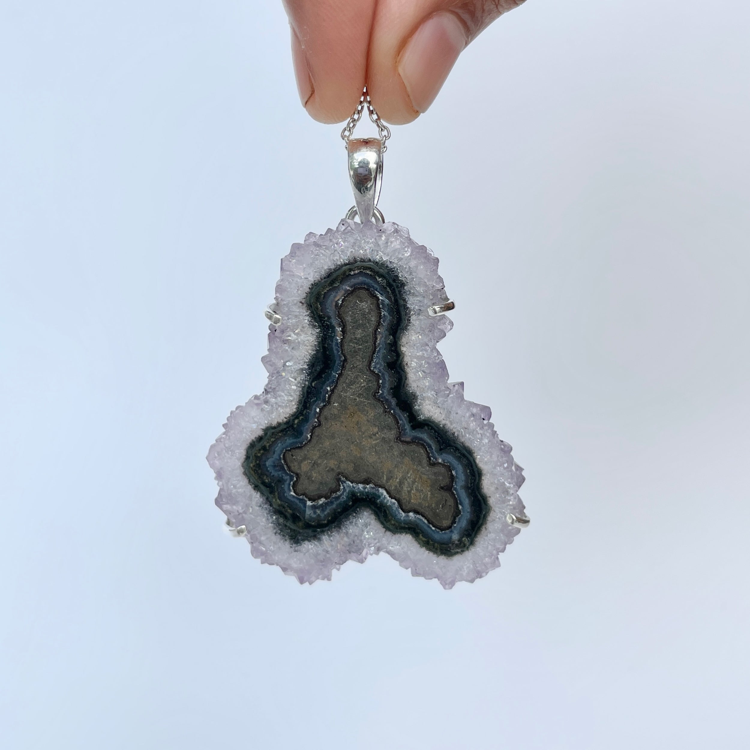 Amethyst Stalactite Pendant-(ASL-P-110.)
