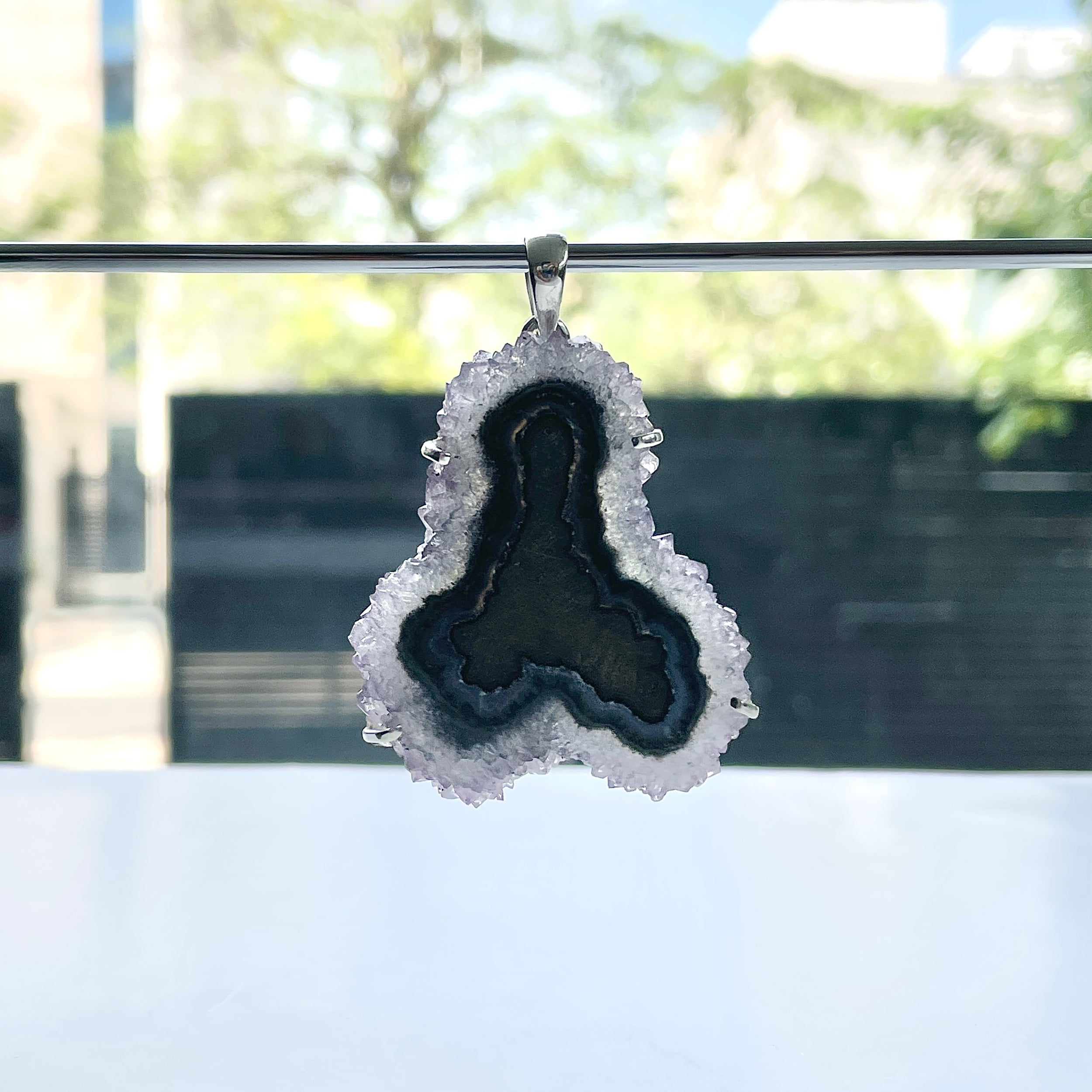 Amethyst Stalactite Pendant-(ASL-P-110.)