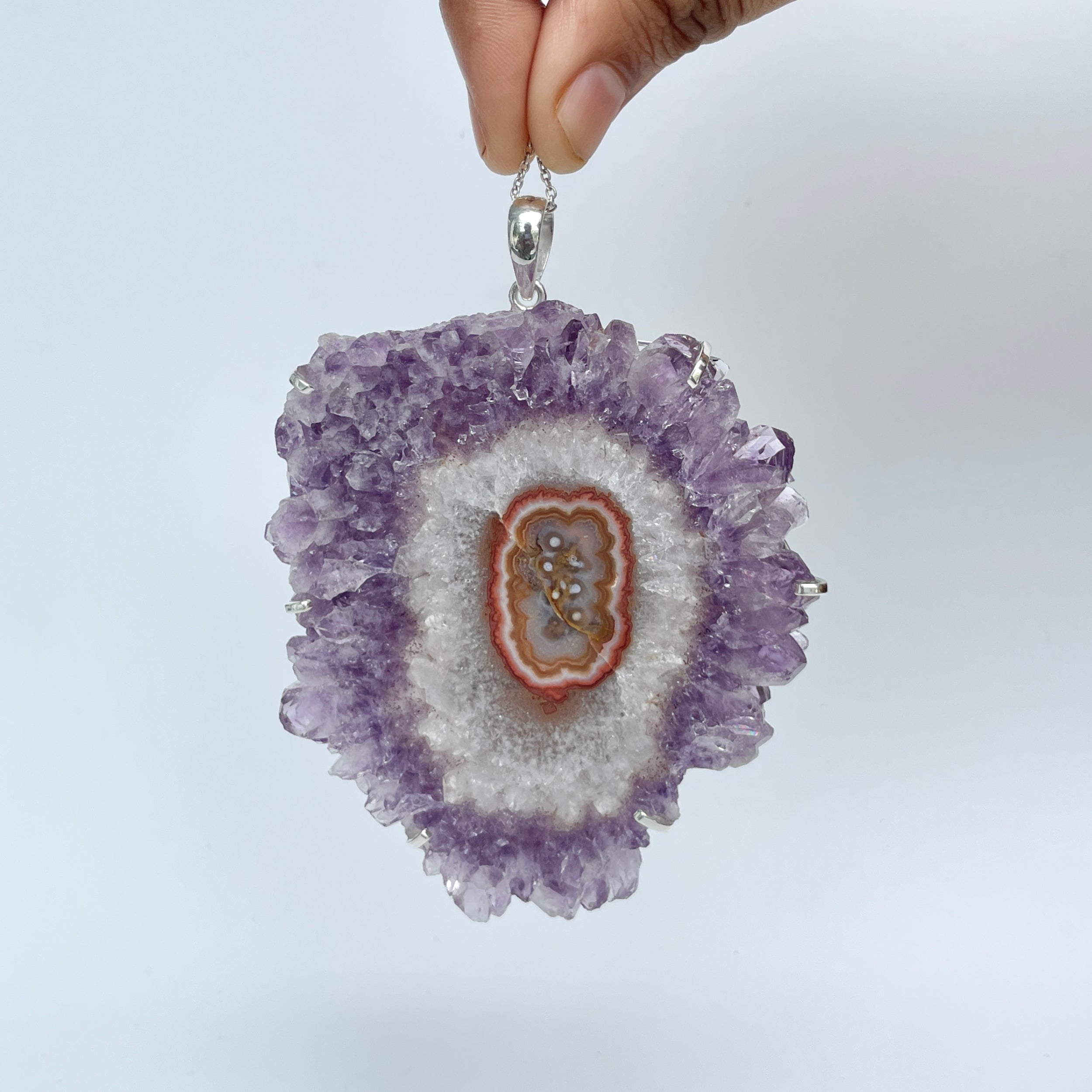 Amethyst Stalactite Pendant-(ASL-P-111.)