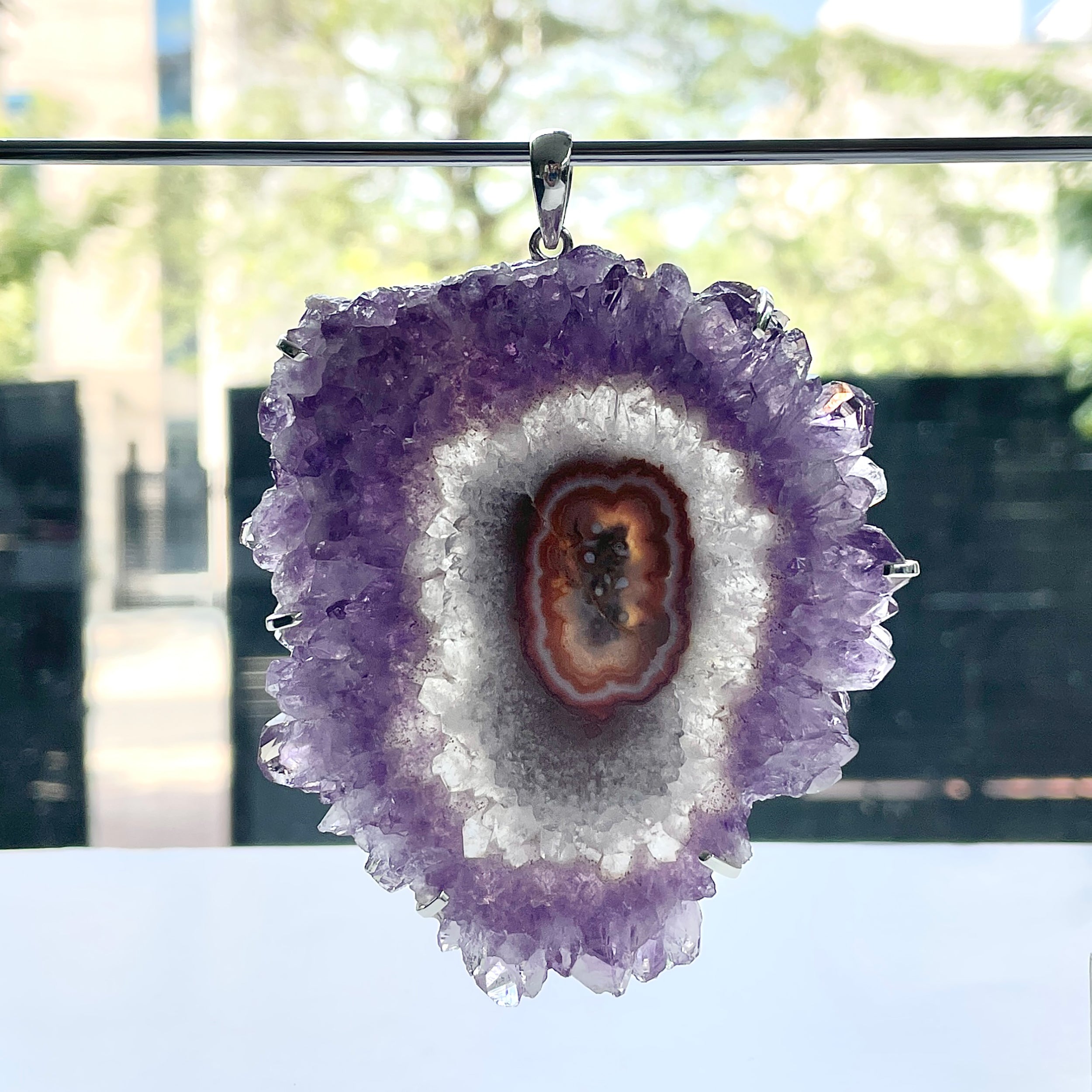 Amethyst Stalactite Pendant-(ASL-P-111.)