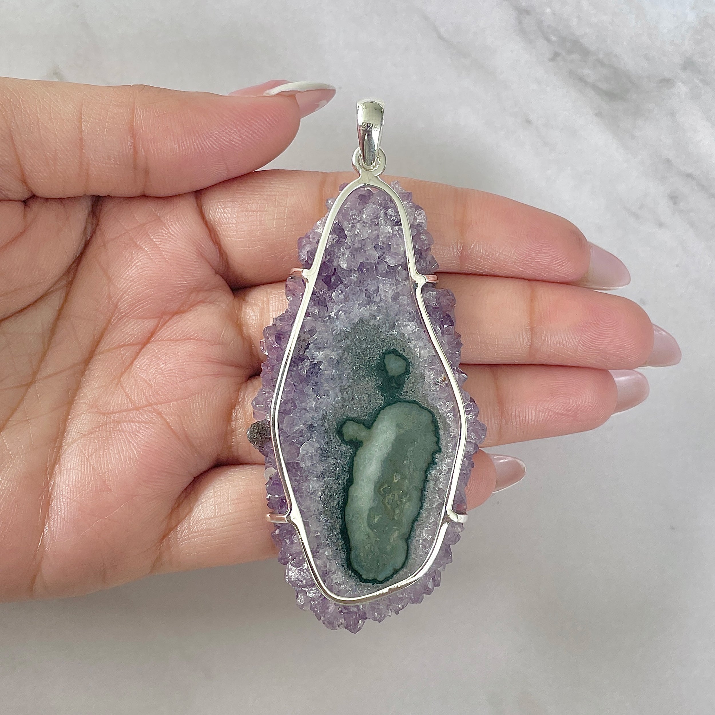Amethyst Stalactite Pendant-(ASL-P-112.)