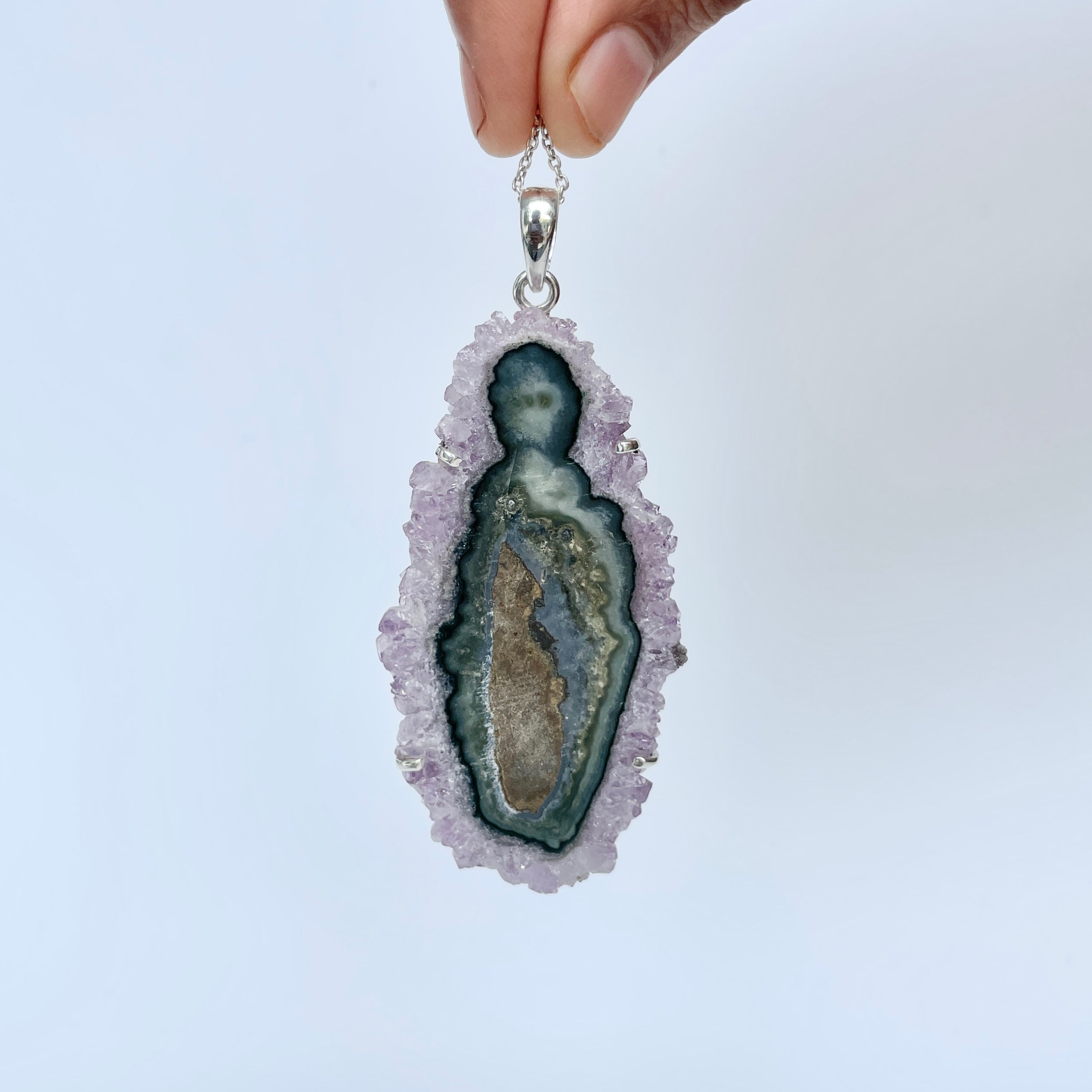 Amethyst Stalactite Pendant-(ASL-P-112.)