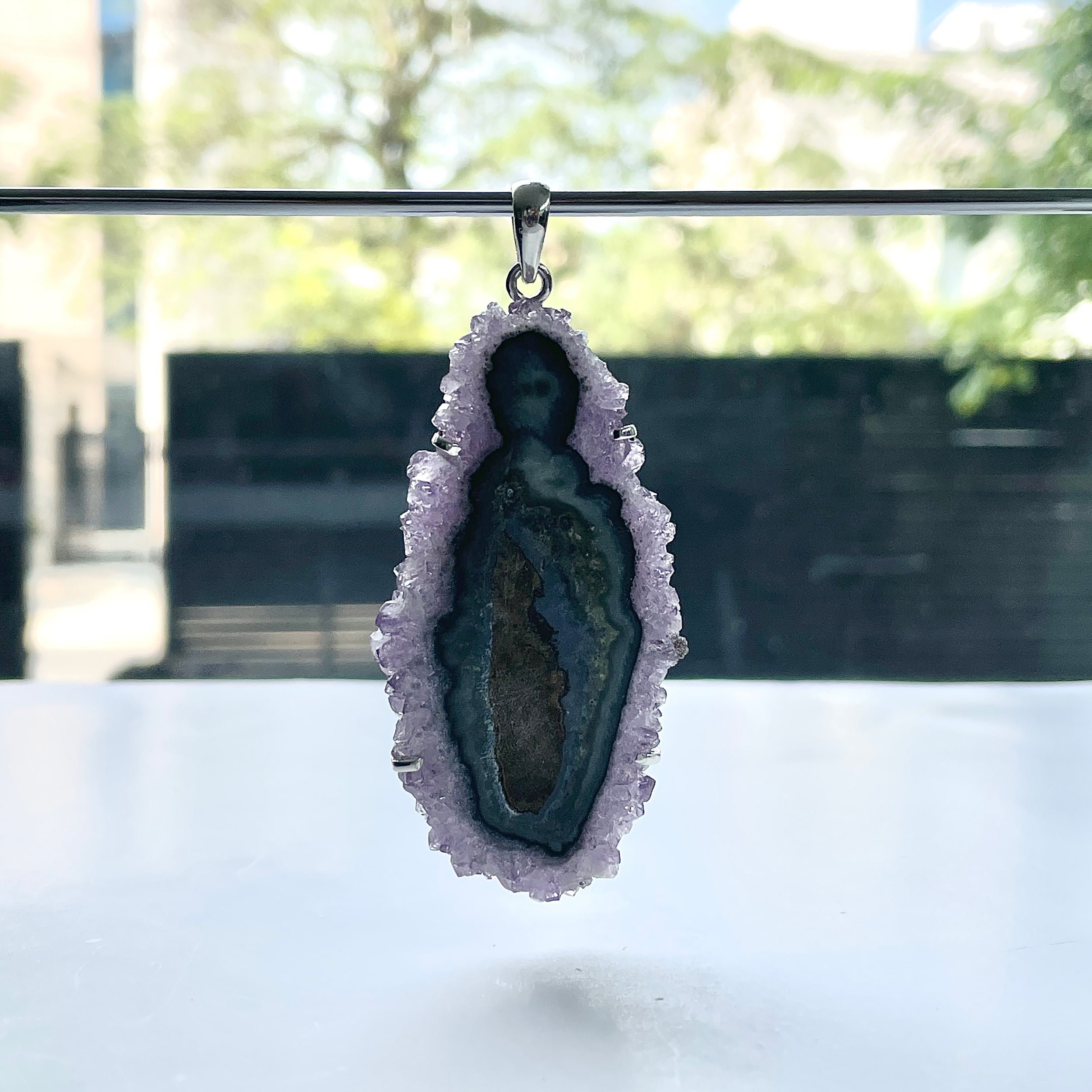 Amethyst Stalactite Pendant-(ASL-P-112.)