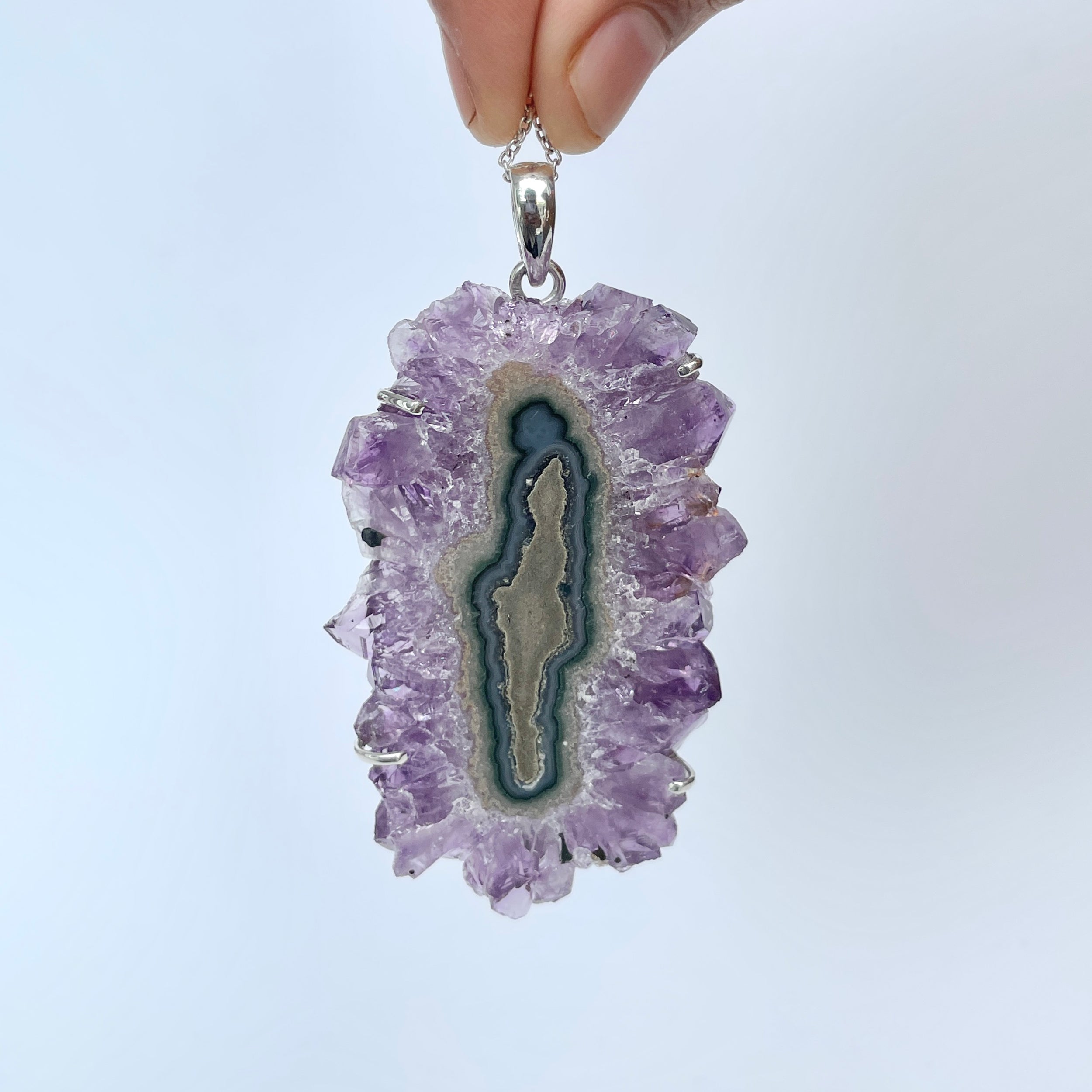 Amethyst Stalactite Pendant-(ASL-P-114.)