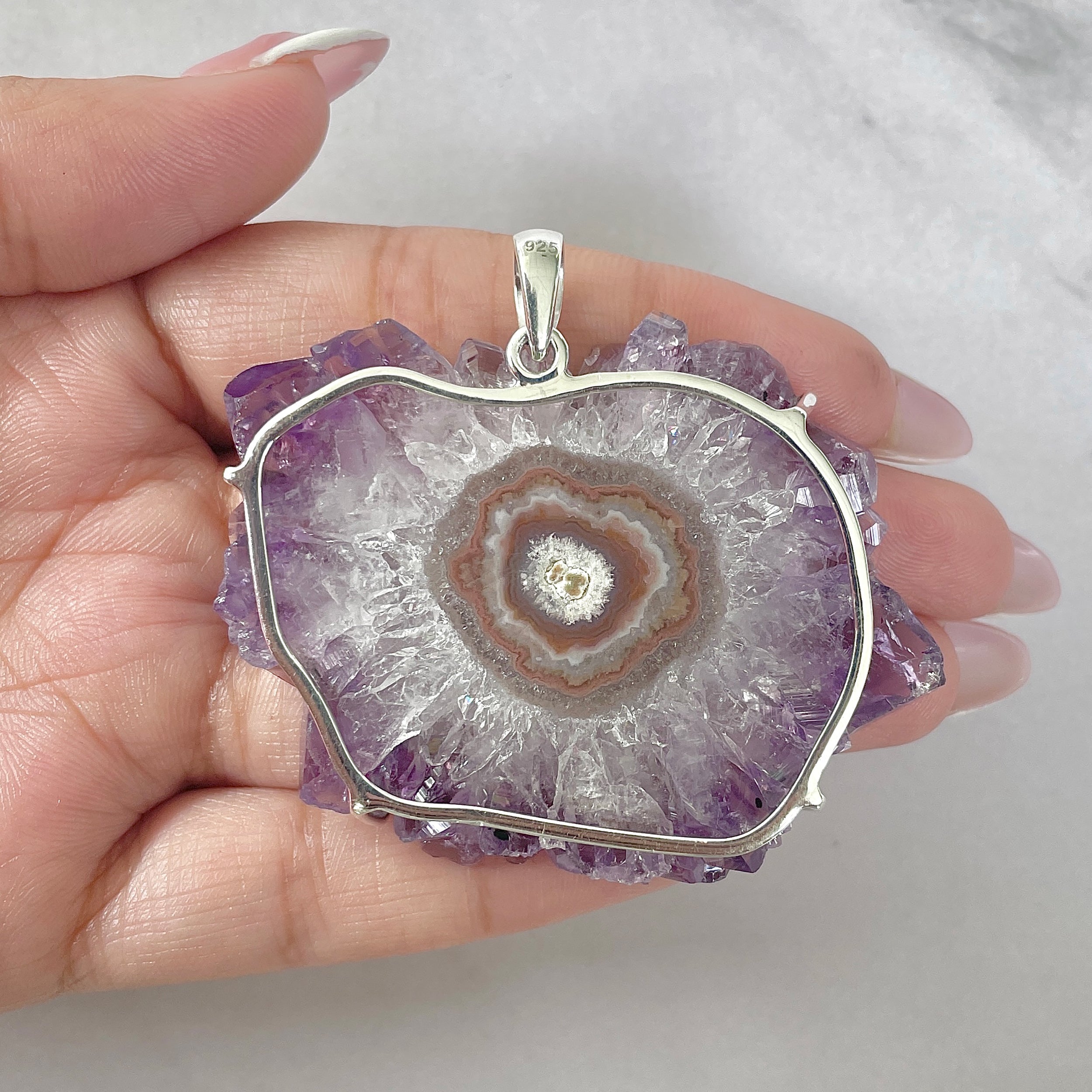 Amethyst Stalactite Pendant-(ASL-P-115.)
