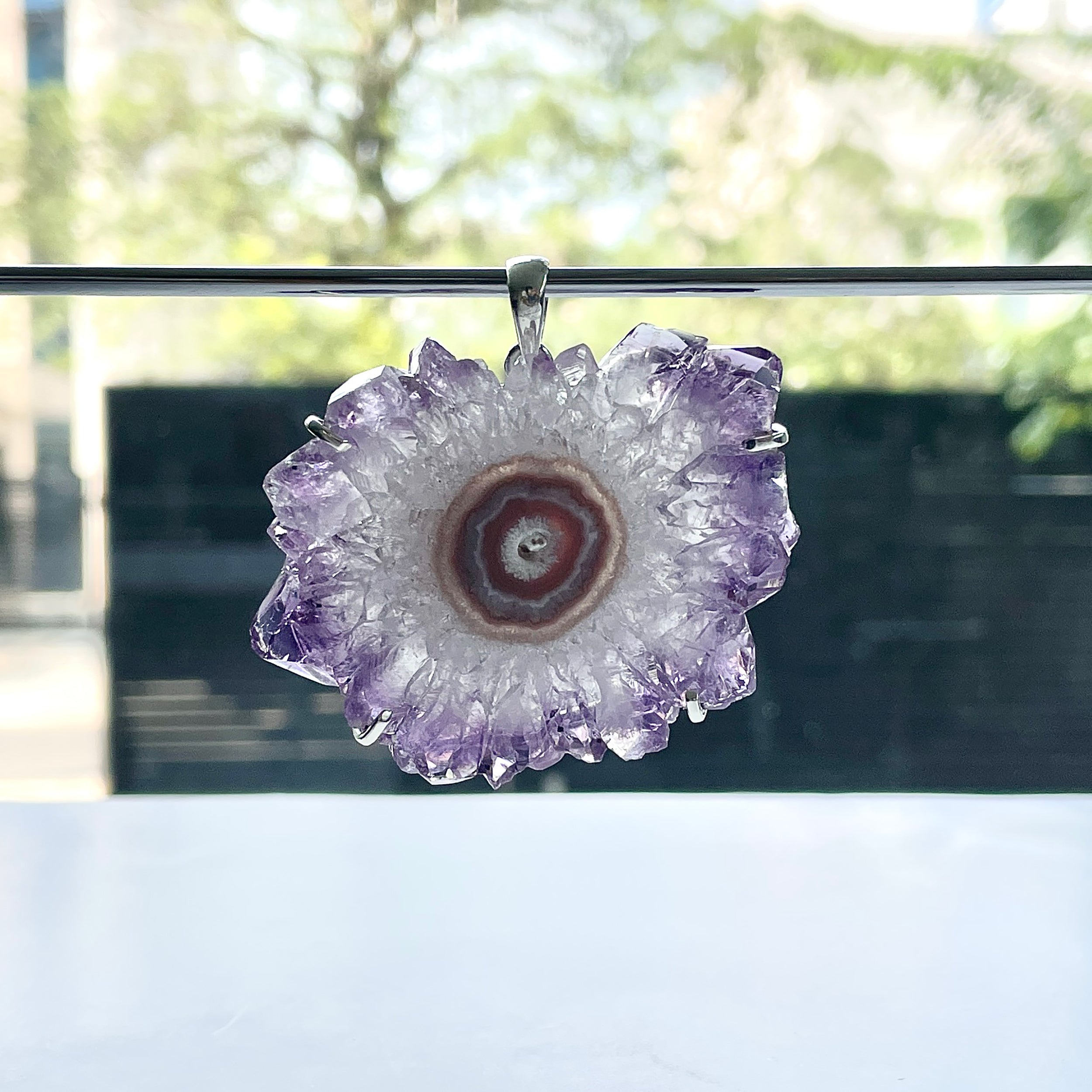 Amethyst Stalactite Pendant-(ASL-P-115.)