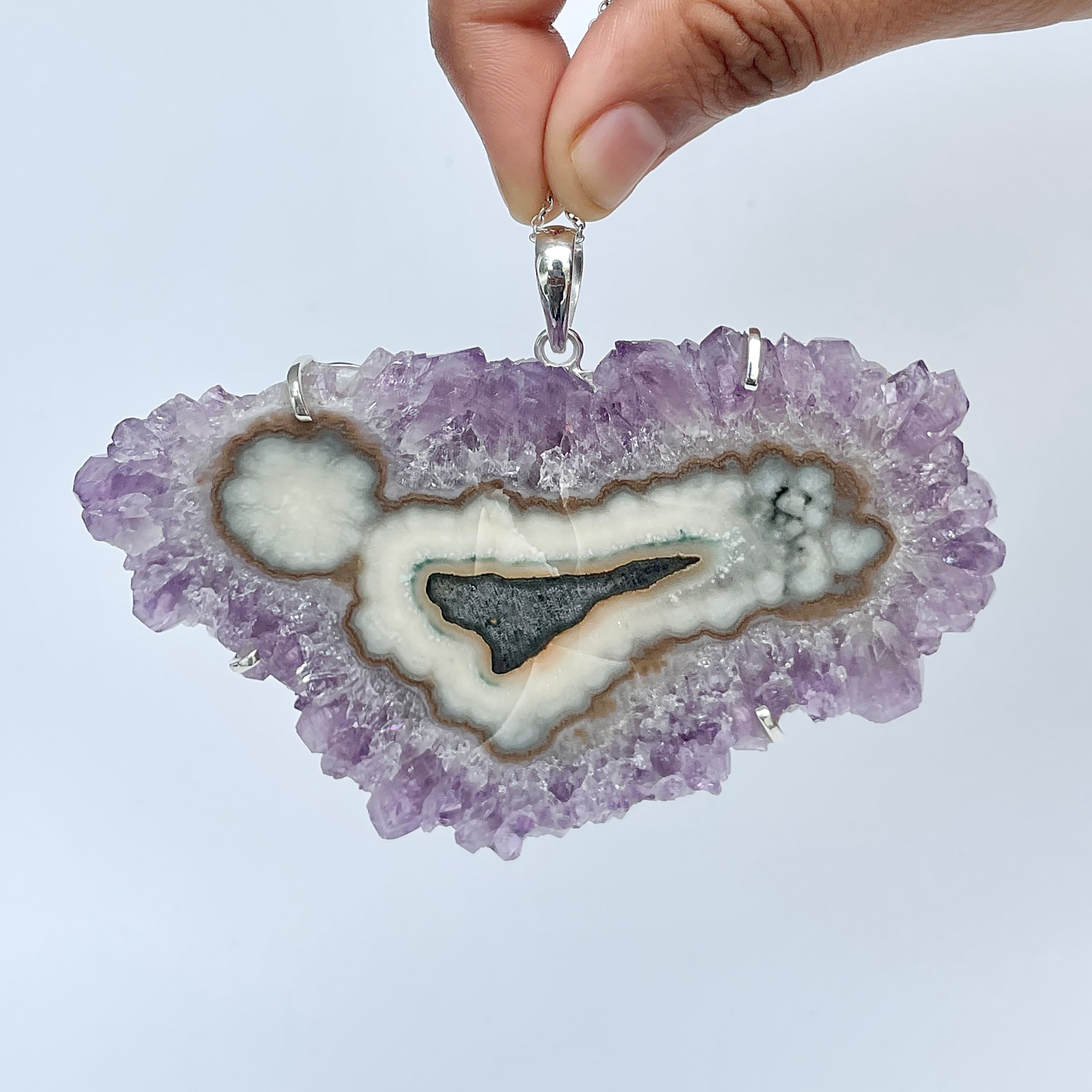 Amethyst Stalactite Pendant-(ASL-P-117.)