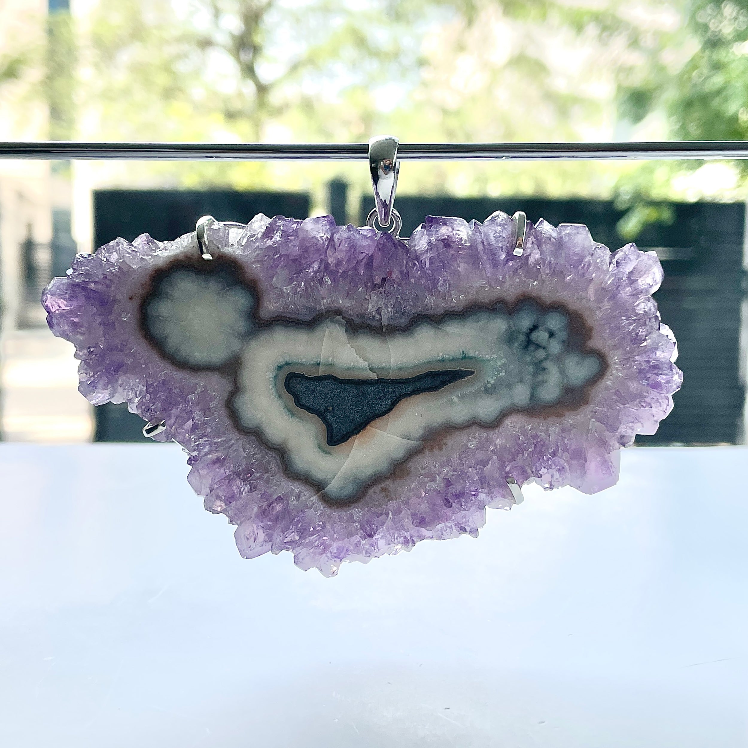 Amethyst Stalactite Pendant-(ASL-P-117.)