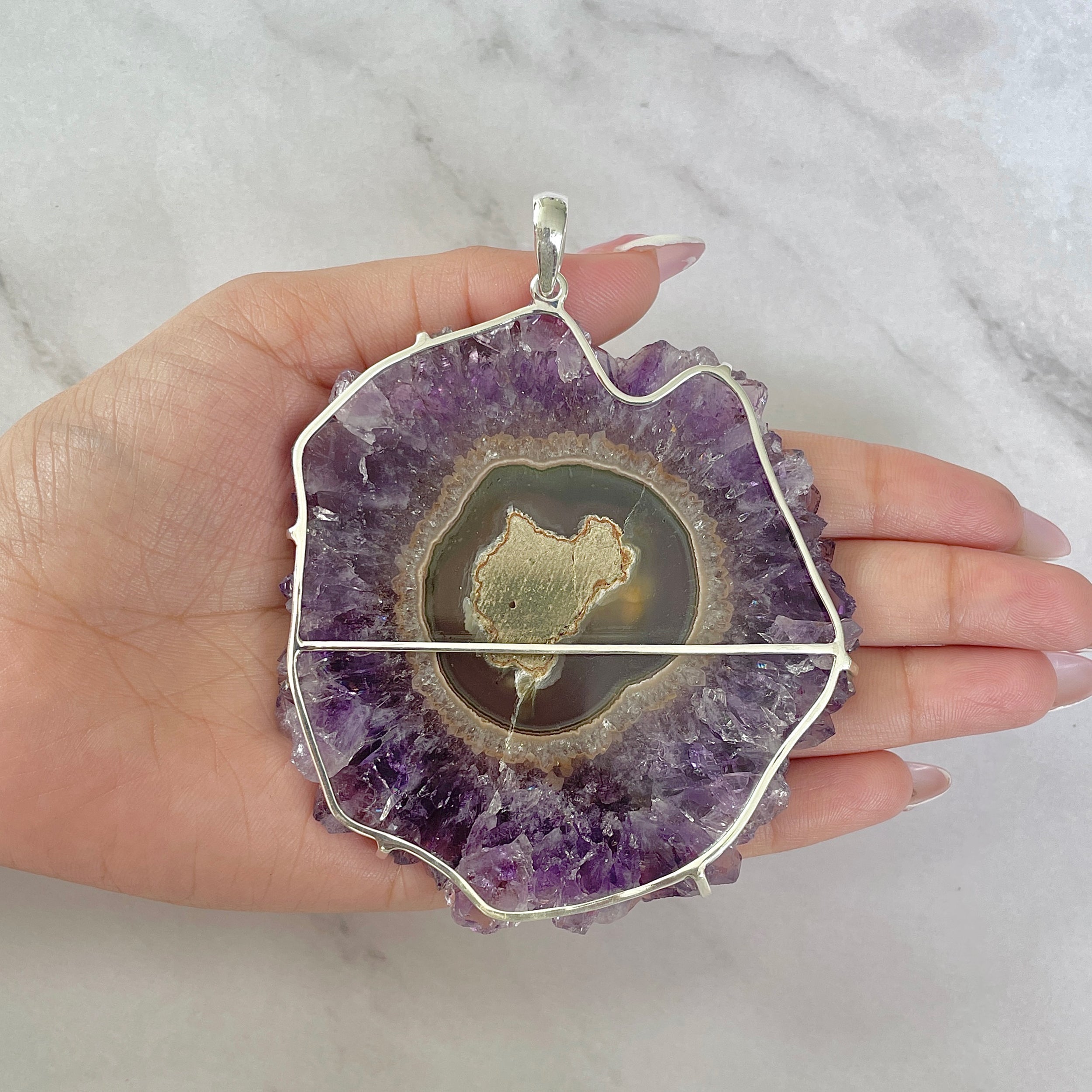 Amethyst Stalactite Pendant-(ASL-P-118.)