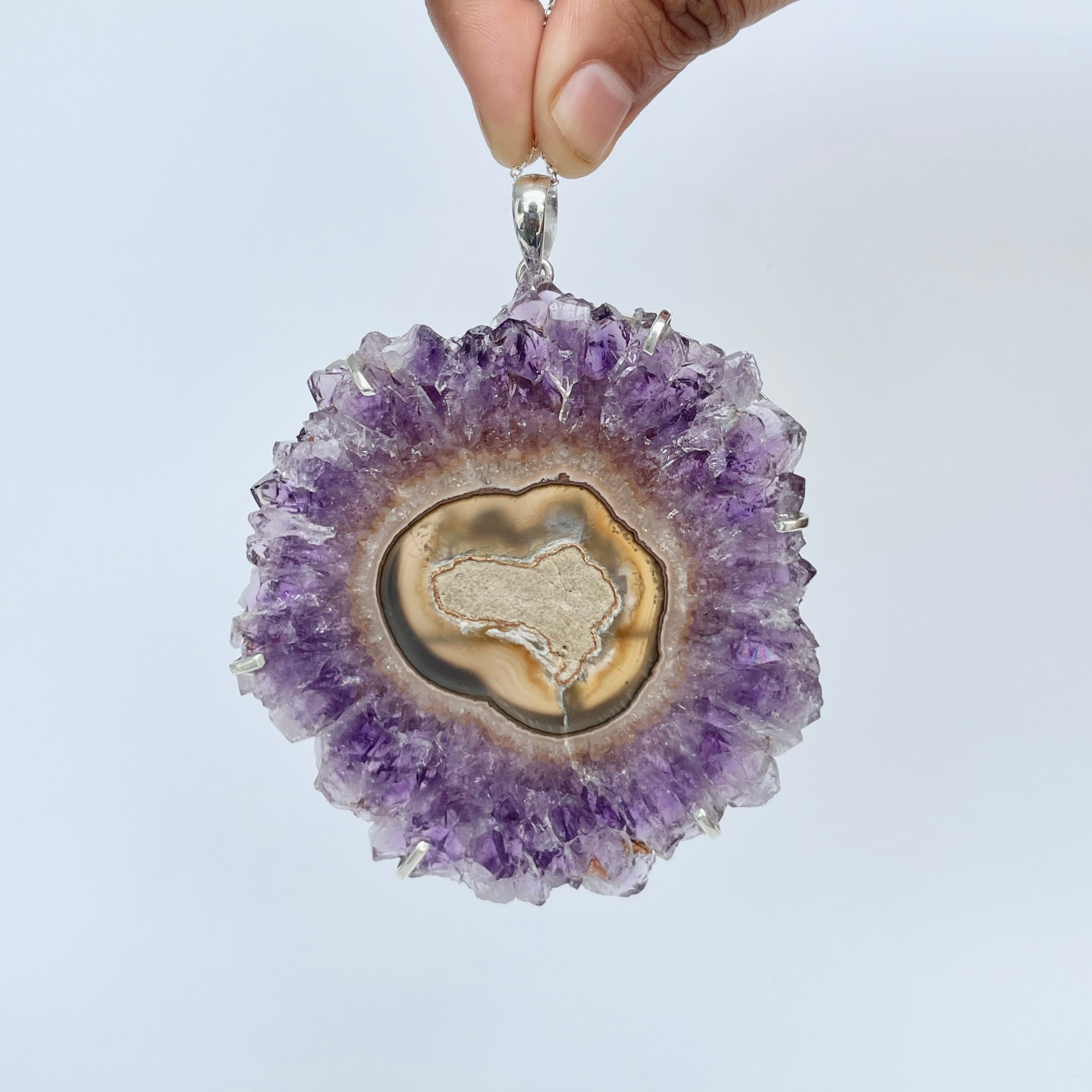 Amethyst Stalactite Pendant-(ASL-P-118.)