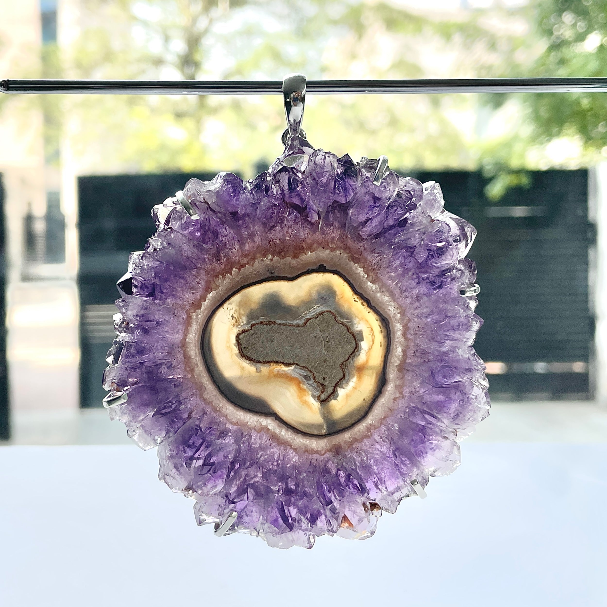 Amethyst Stalactite Pendant-(ASL-P-118.)