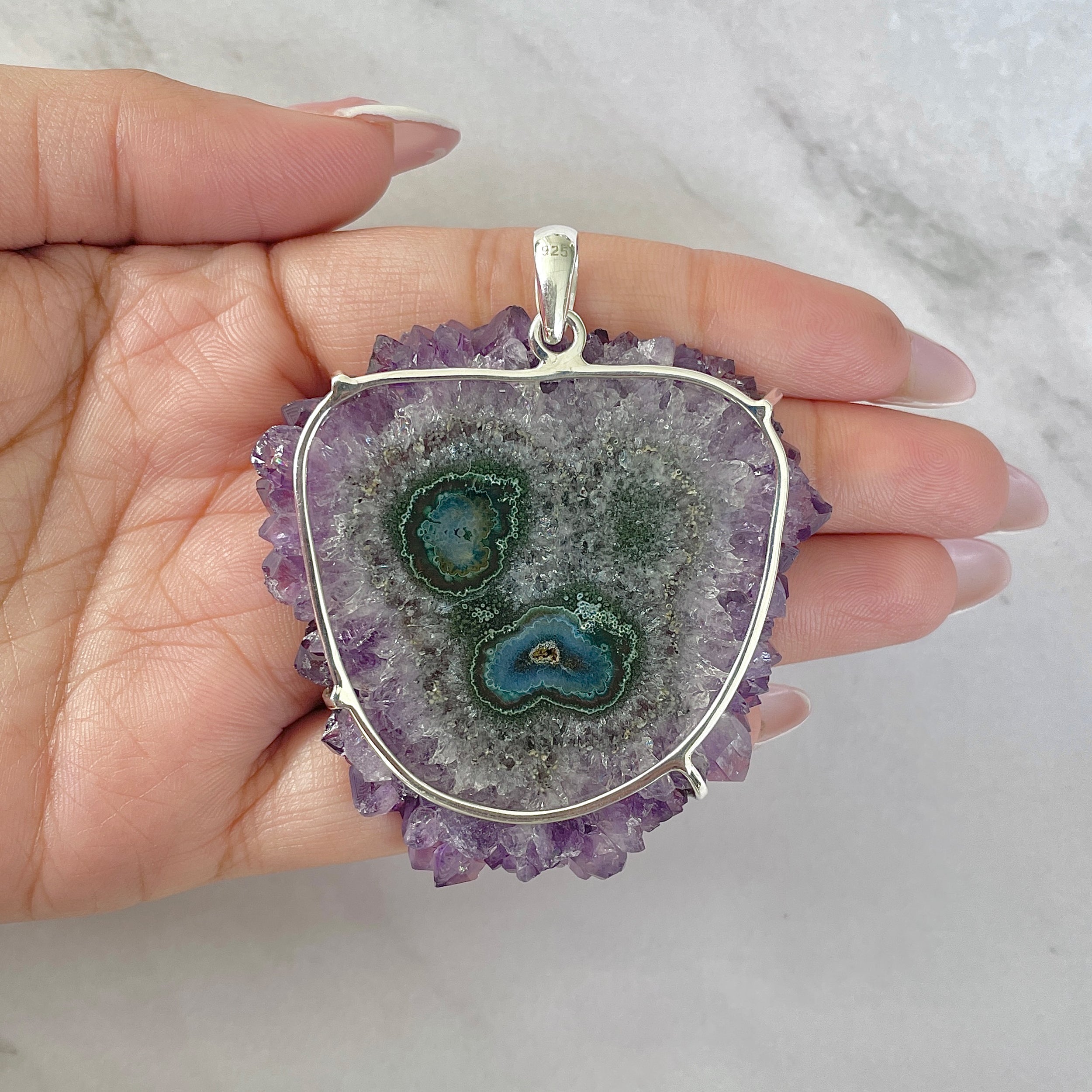 Amethyst Stalactite Pendant-(ASL-P-119.)