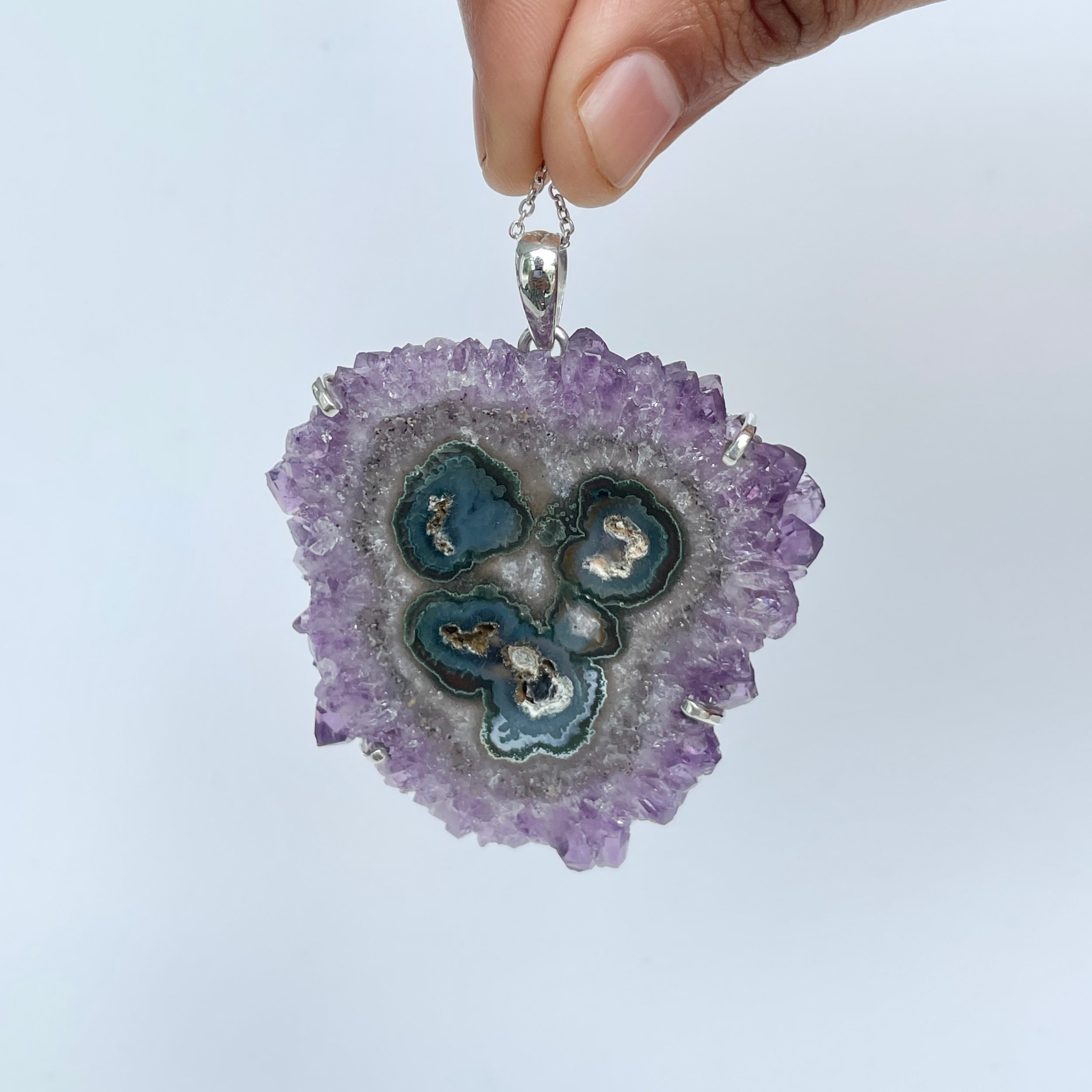 Amethyst Stalactite Pendant-(ASL-P-119.)
