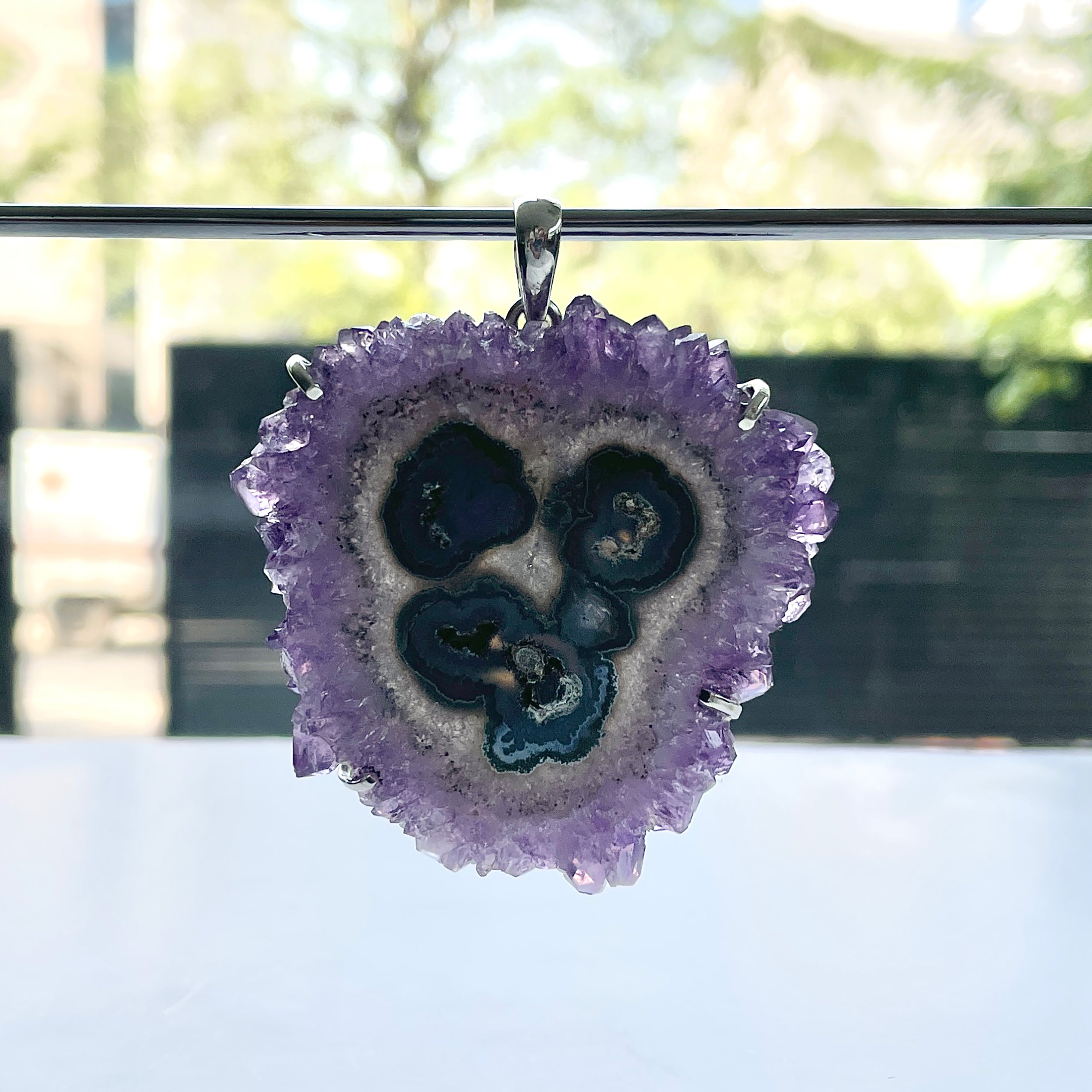 Amethyst Stalactite Pendant-(ASL-P-119.)