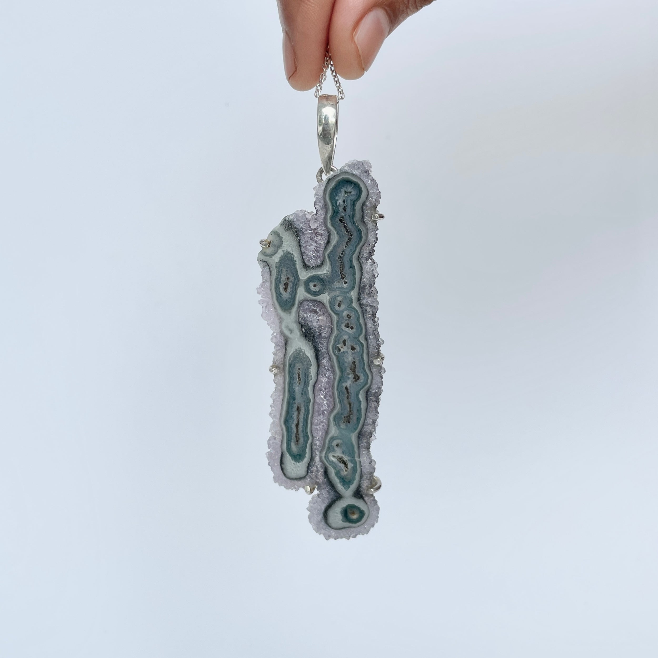 Amethyst Stalactite Pendant-(ASL-P-120.)