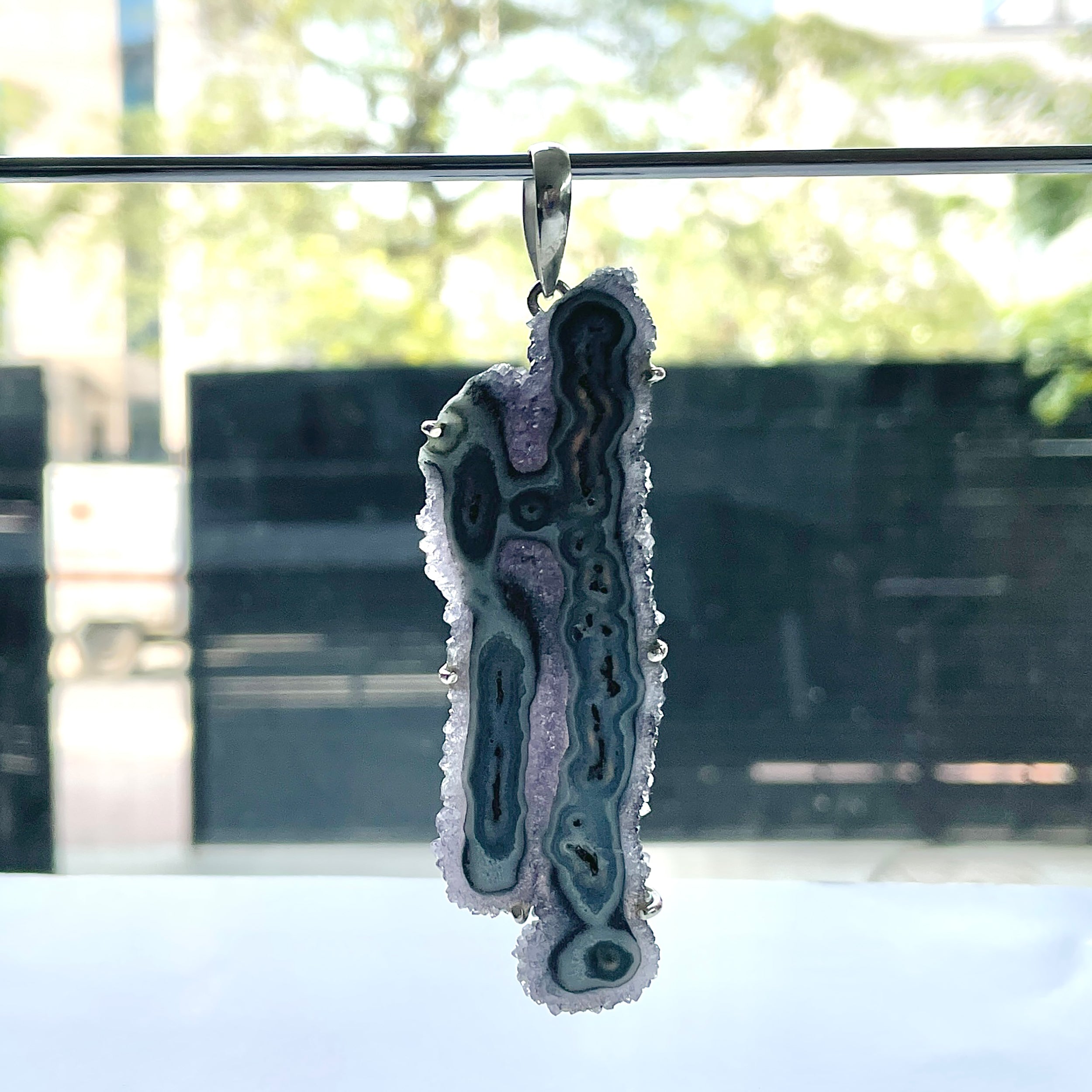 Amethyst Stalactite Pendant-(ASL-P-120.)