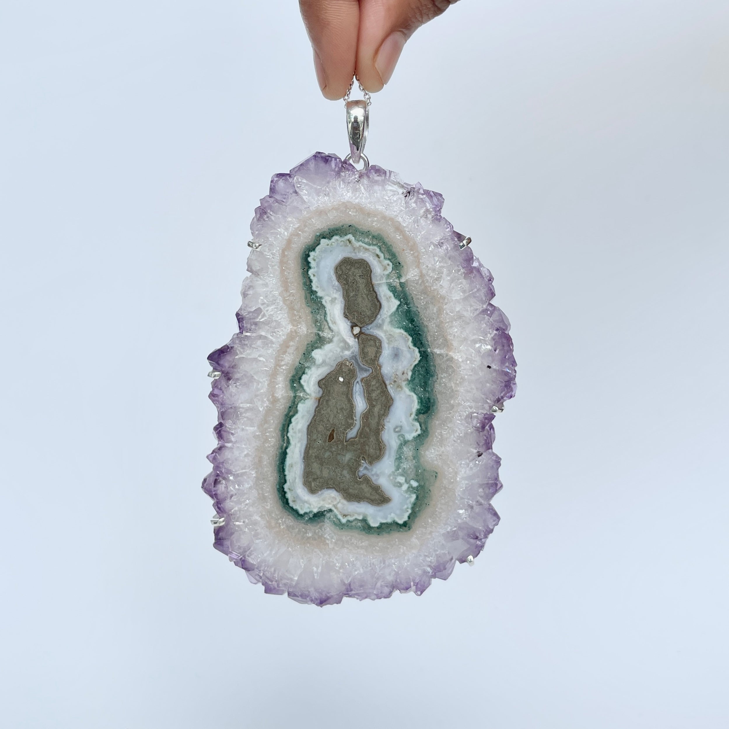 Amethyst Stalactite Pendant-(ASL-P-121.)