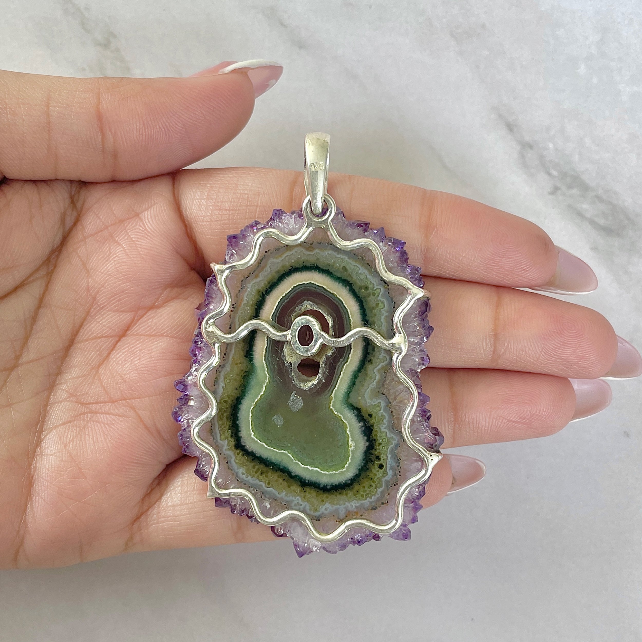 Amethyst Stalactite Pendant-(ASL-P-122.)