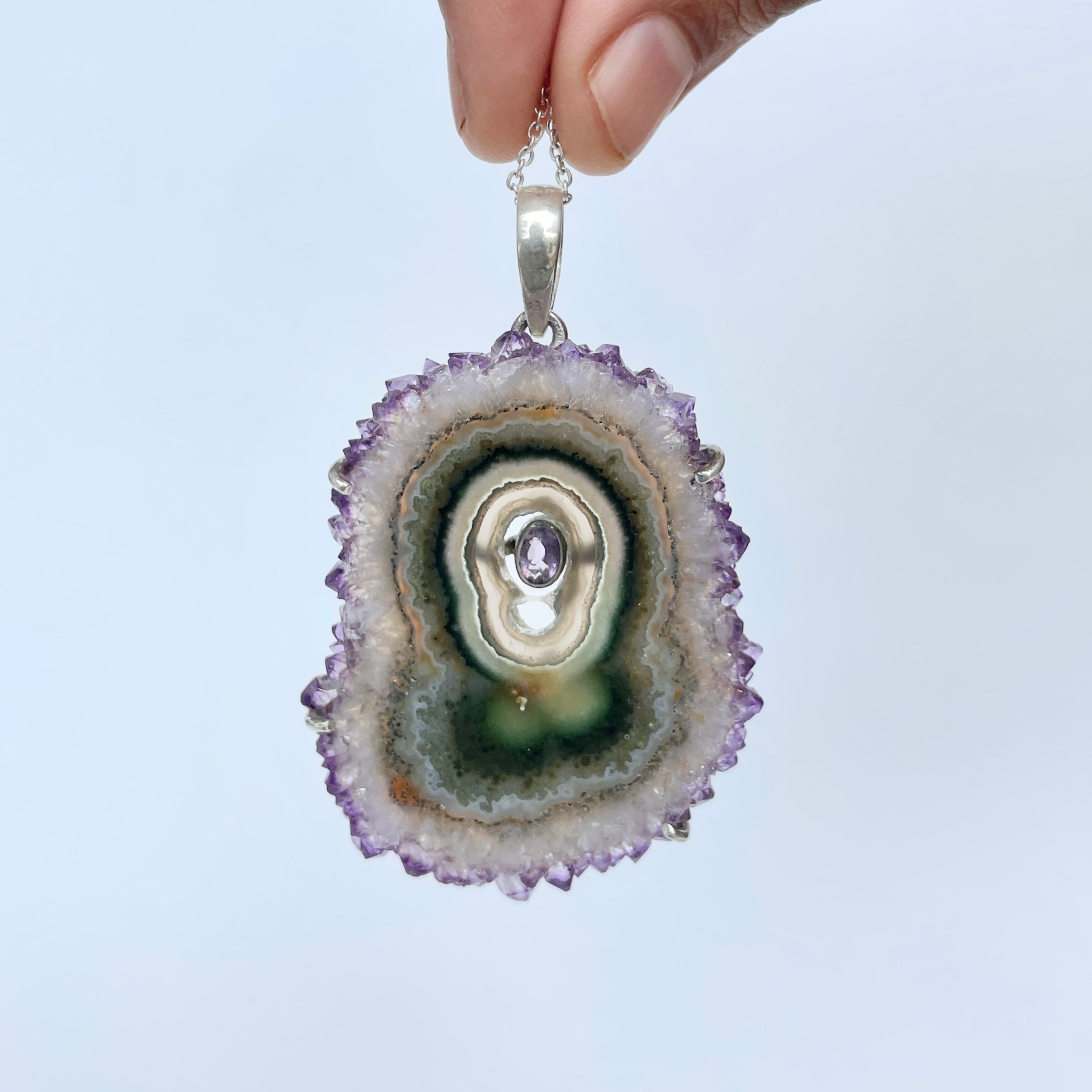 Amethyst Stalactite Pendant-(ASL-P-122.)