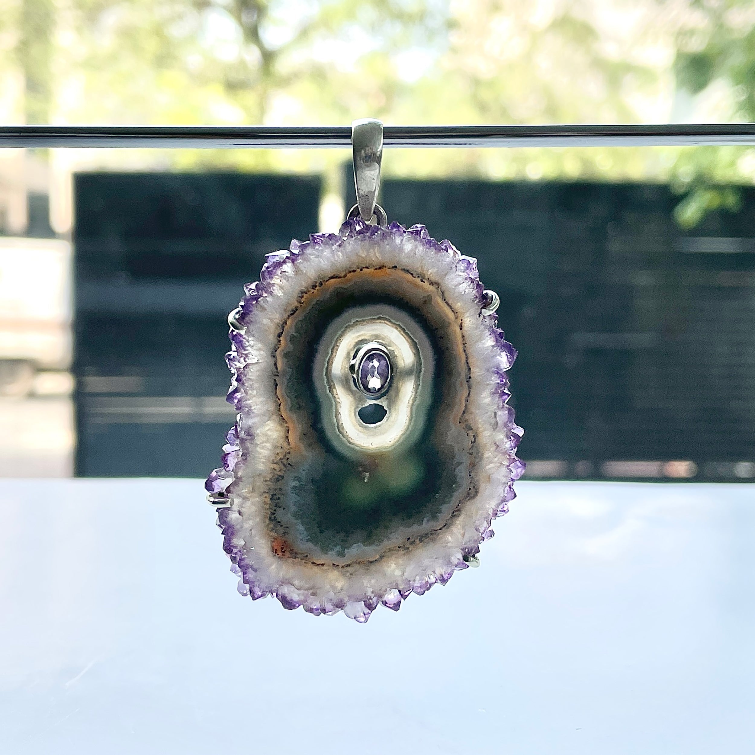 Amethyst Stalactite Pendant-(ASL-P-122.)