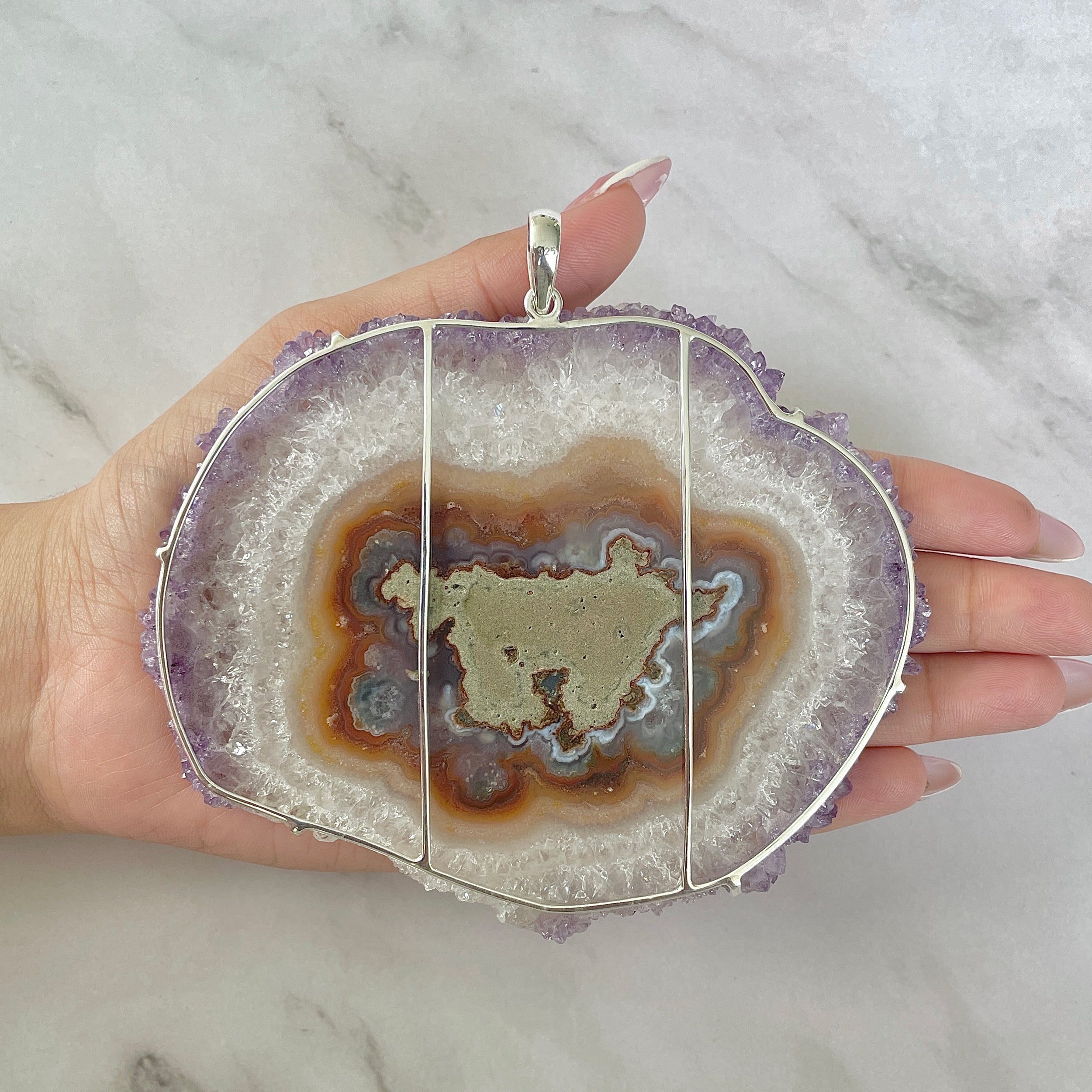 Amethyst Stalactite Pendant-(ASL-P-124.)