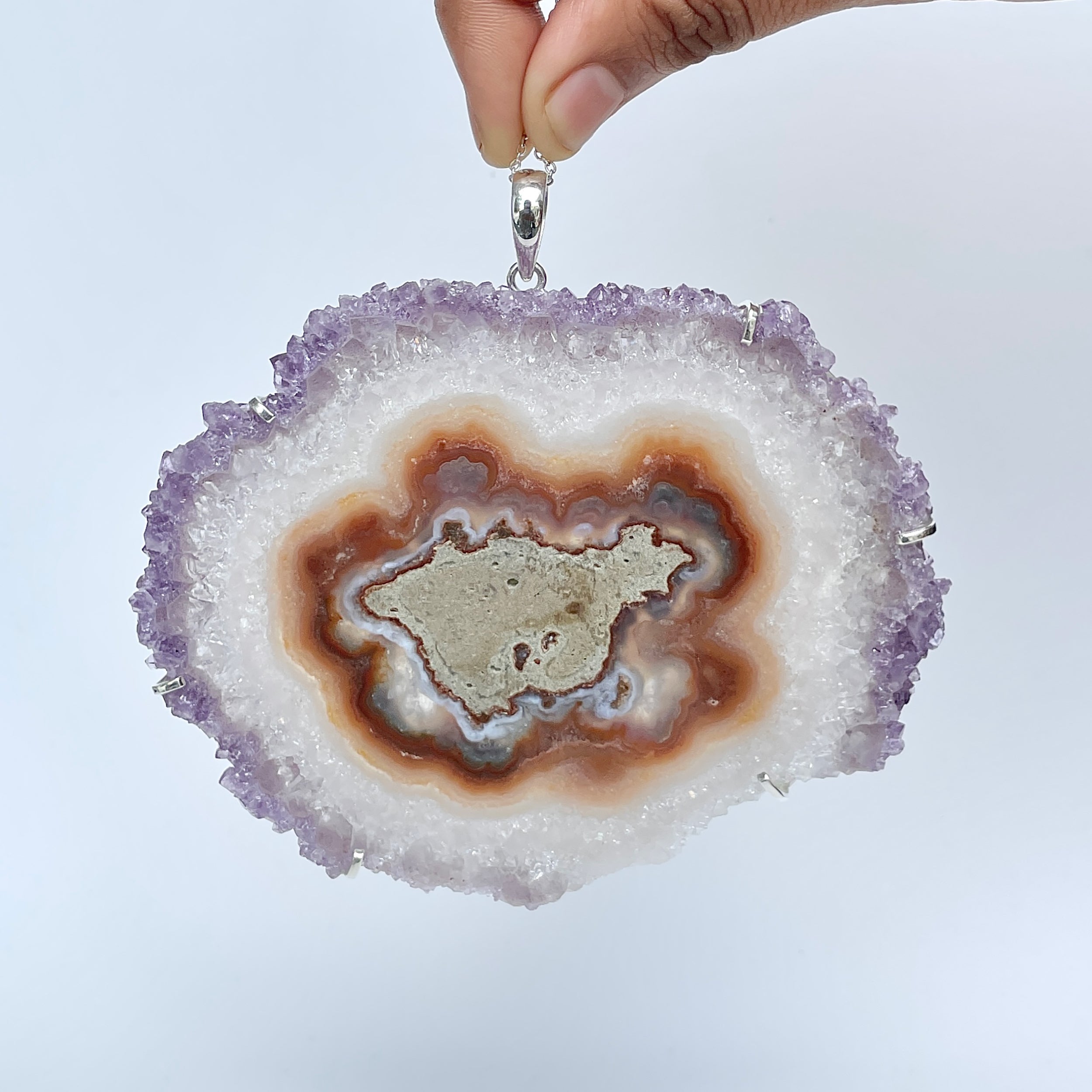 Amethyst Stalactite Pendant-(ASL-P-124.)