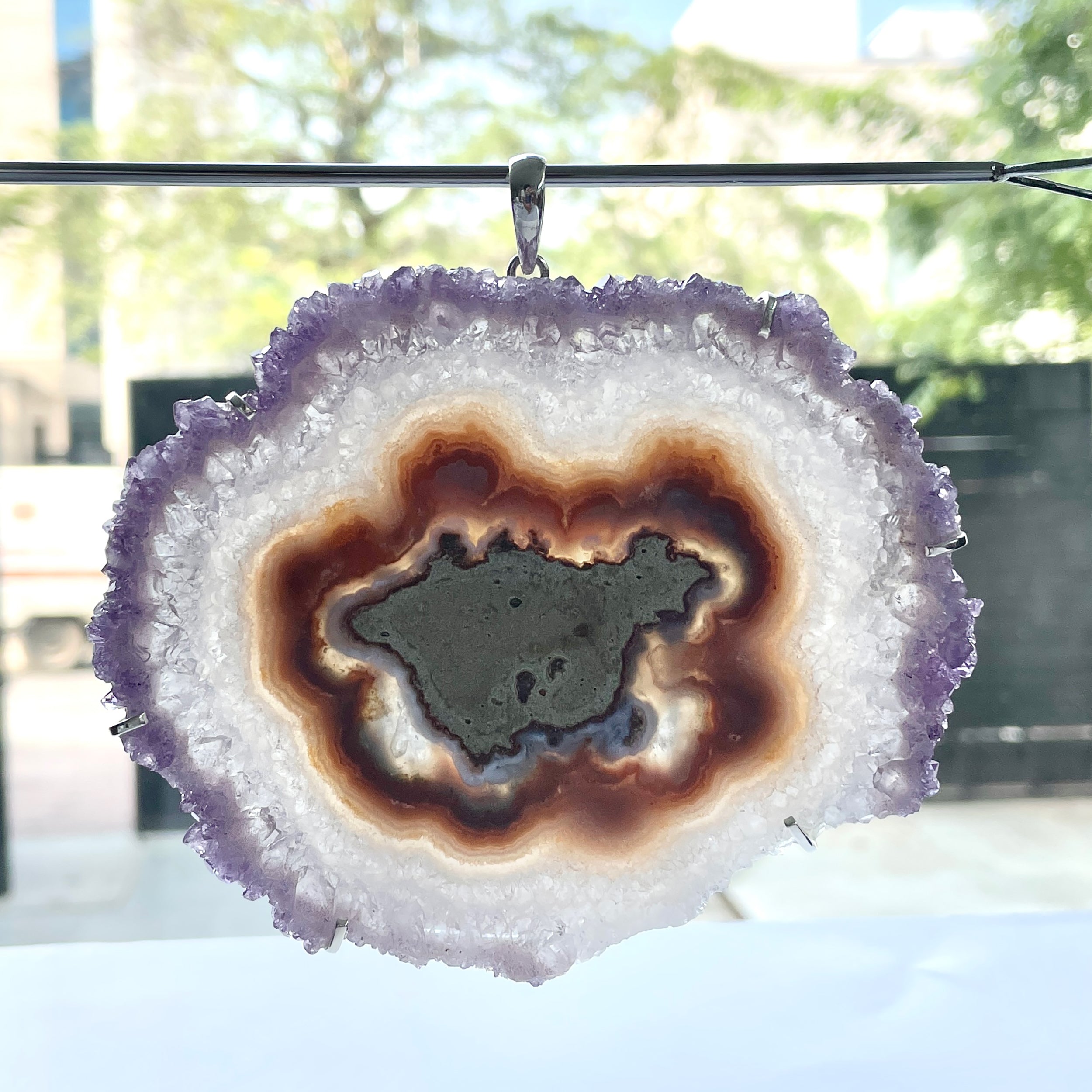 Amethyst Stalactite Pendant-(ASL-P-124.)