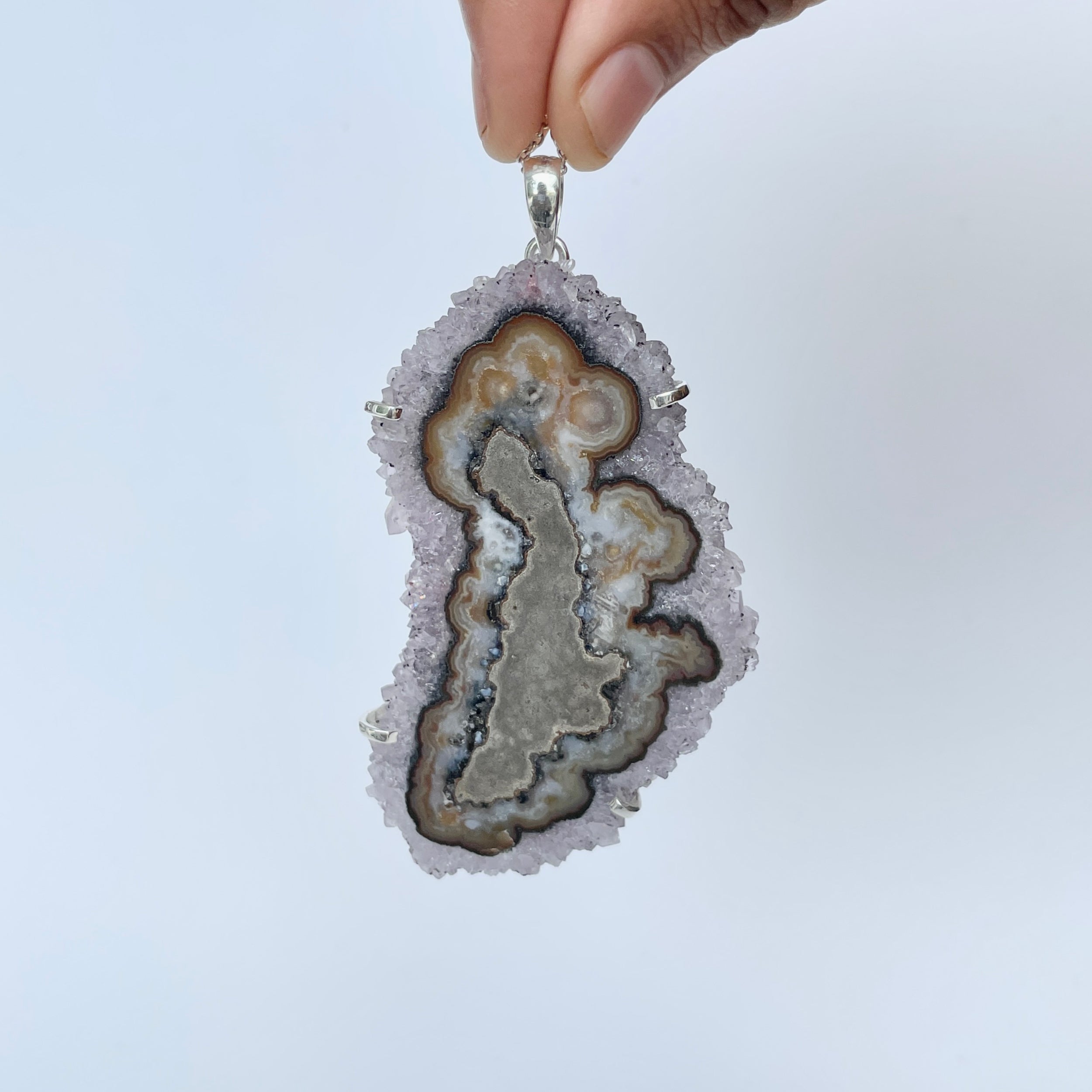 Amethyst Stalactite Pendant-(ASL-P-125.)