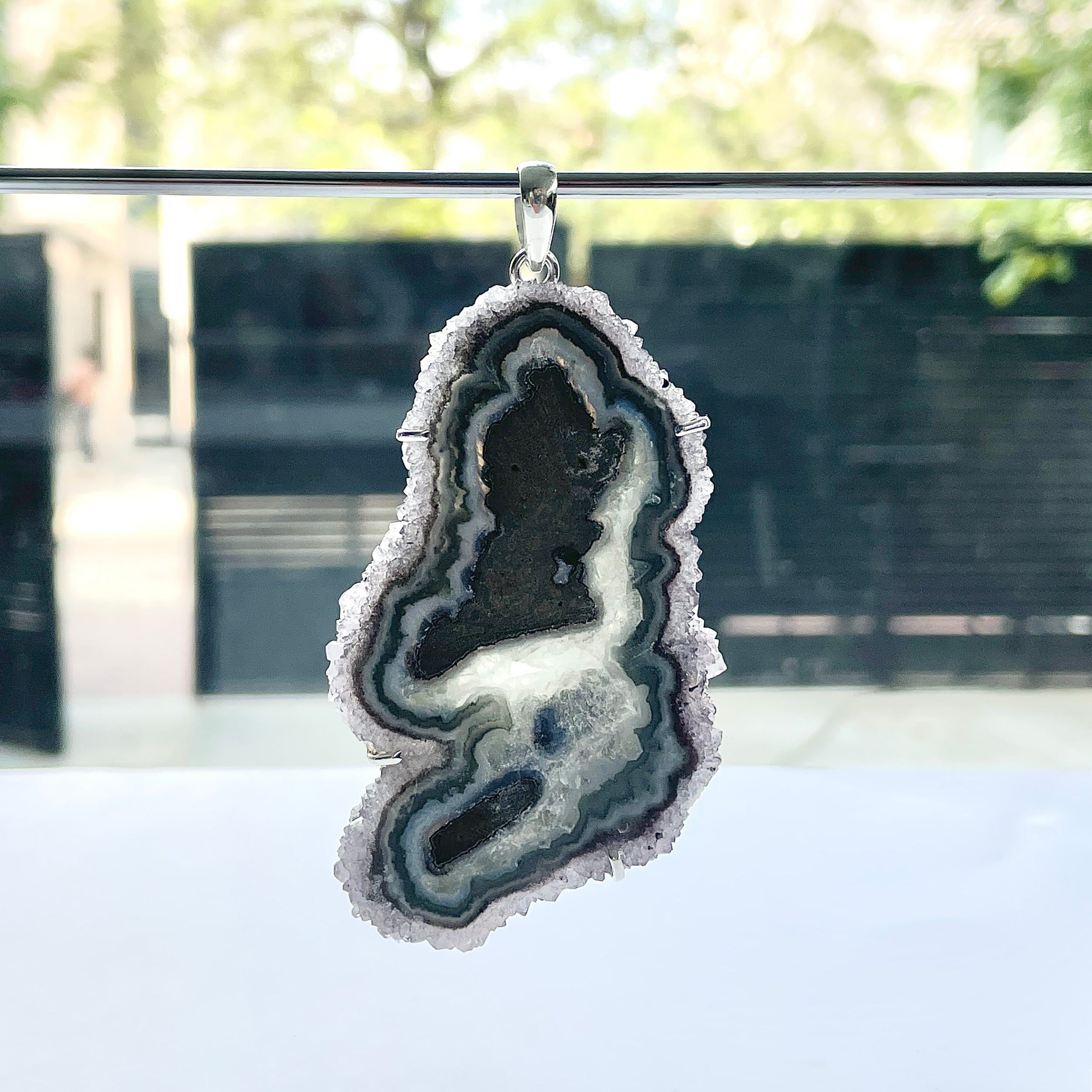 Amethyst Stalactite Pendant-(ASL-P-126.)