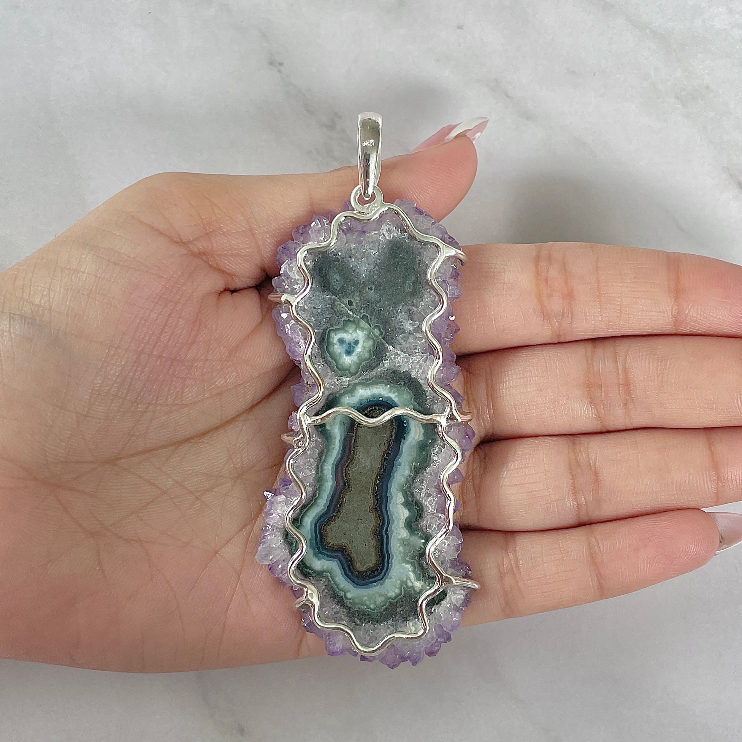 Amethyst Stalactite Pendant-(ASL-P-128.)