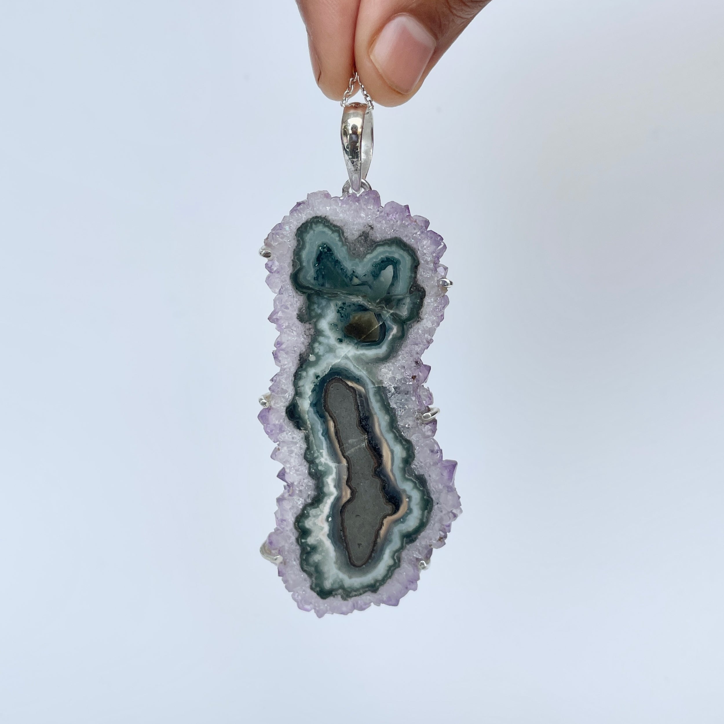 Amethyst Stalactite Pendant-(ASL-P-128.)