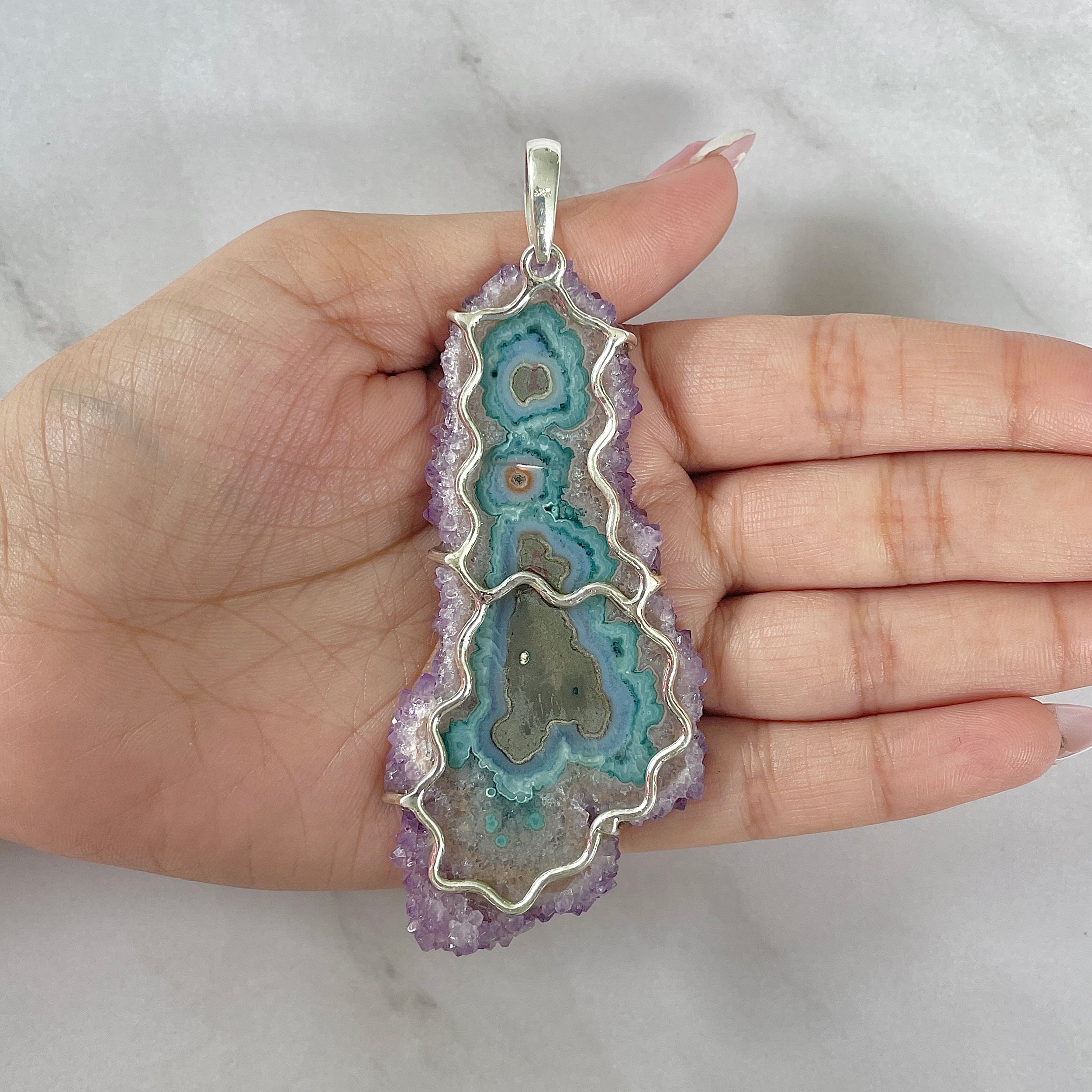 Amethyst Stalactite Pendant-(ASL-P-129.)