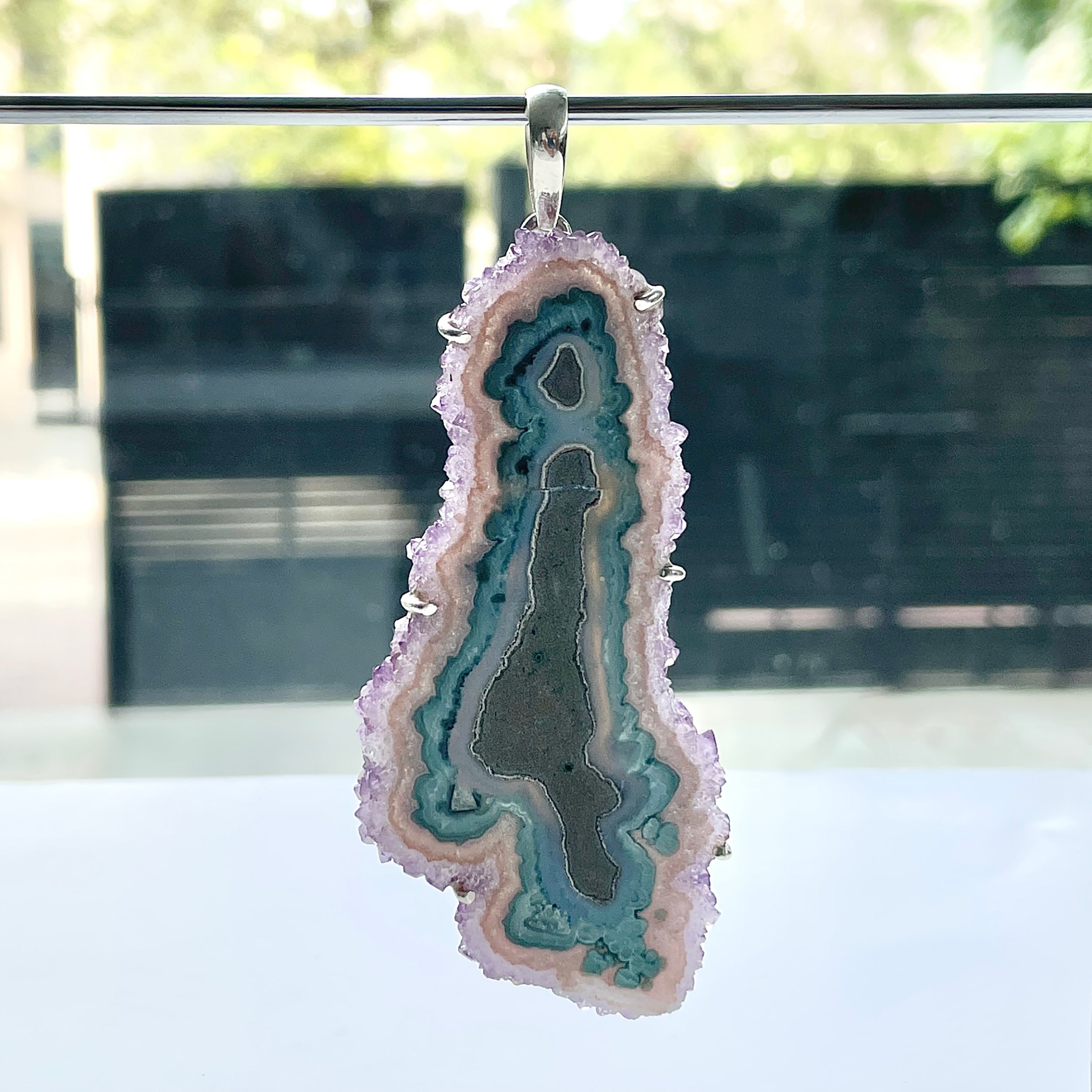 Amethyst Stalactite Pendant-(ASL-P-129.)