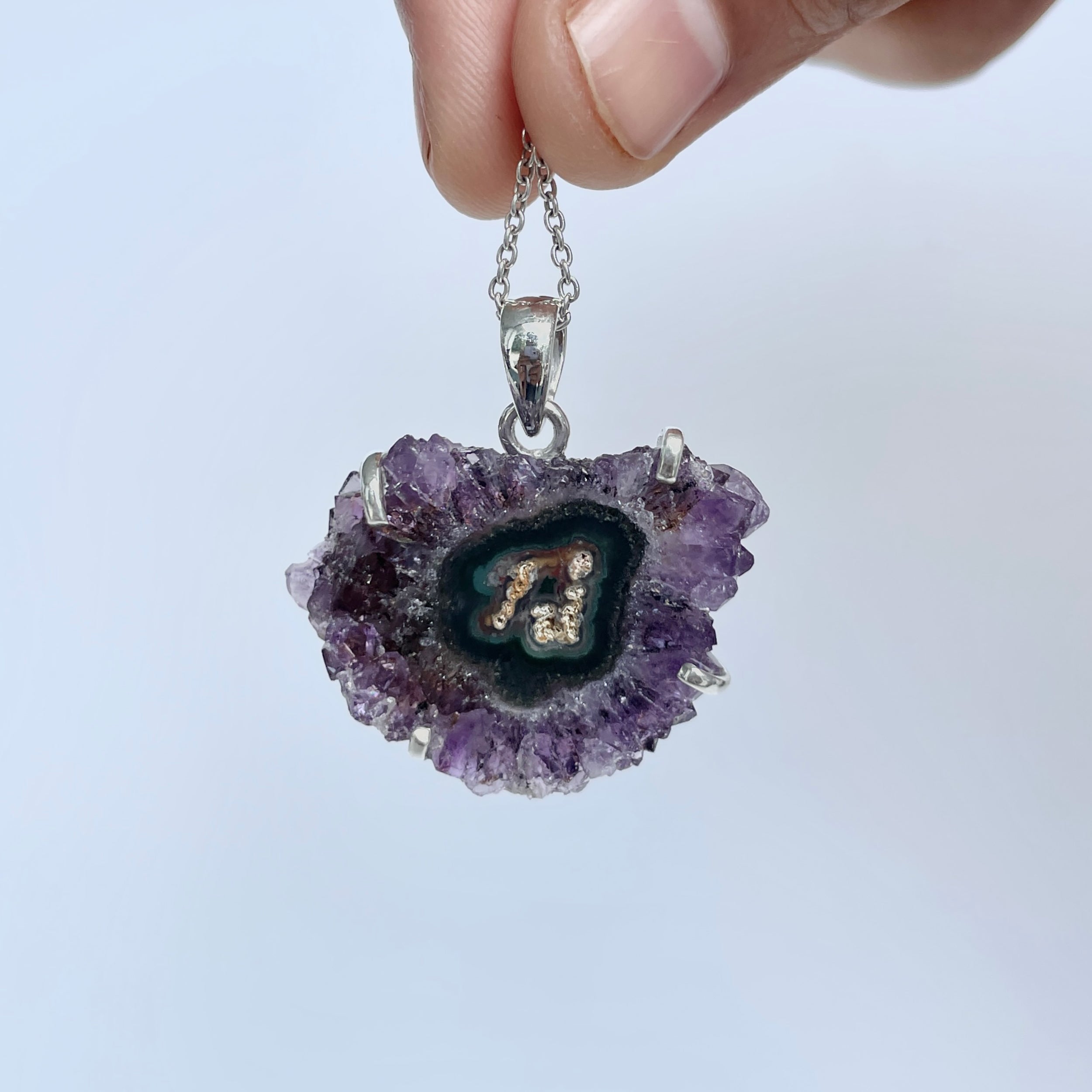 Amethyst Stalactite Pendant-(ASL-P-13.)