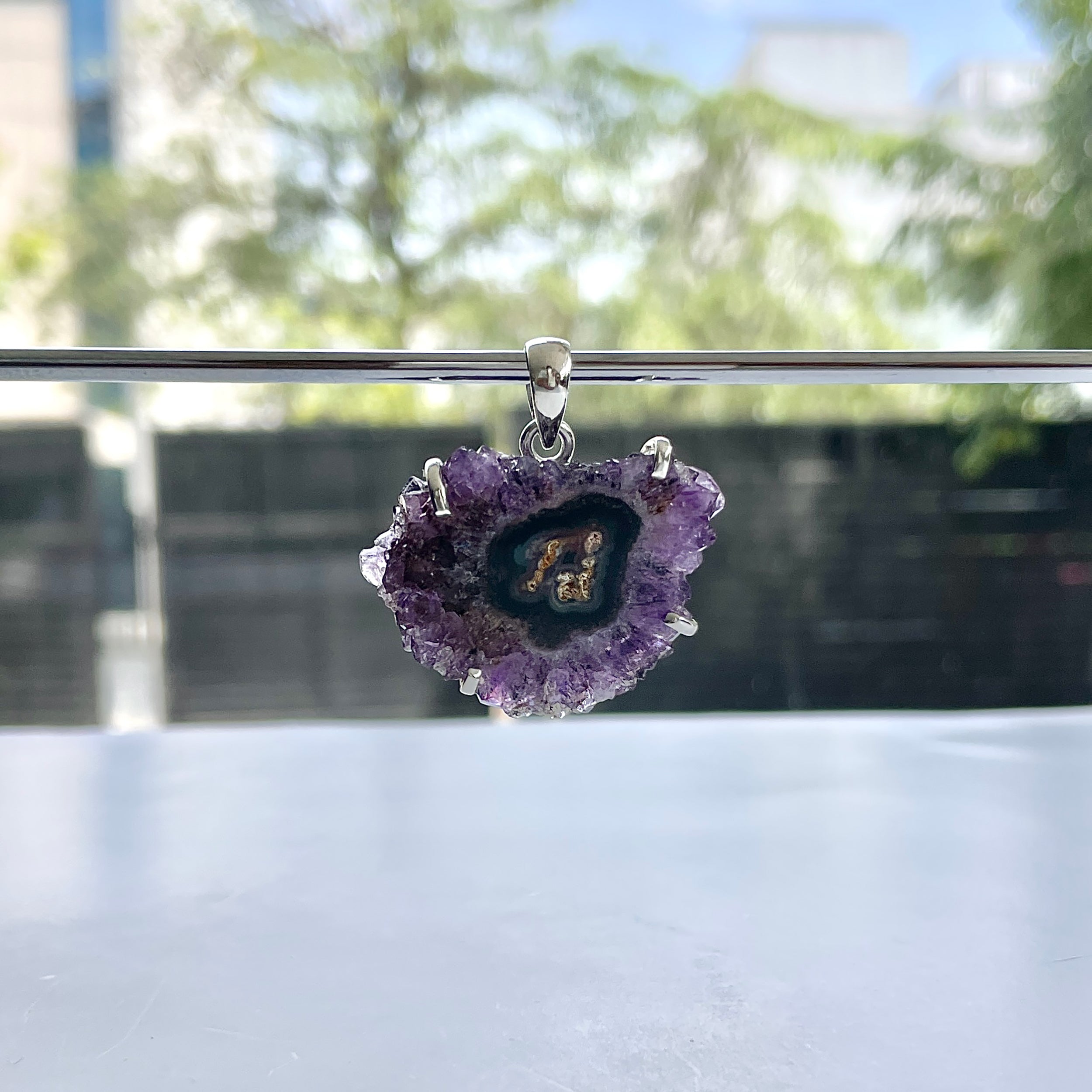 Amethyst Stalactite Pendant-(ASL-P-13.)