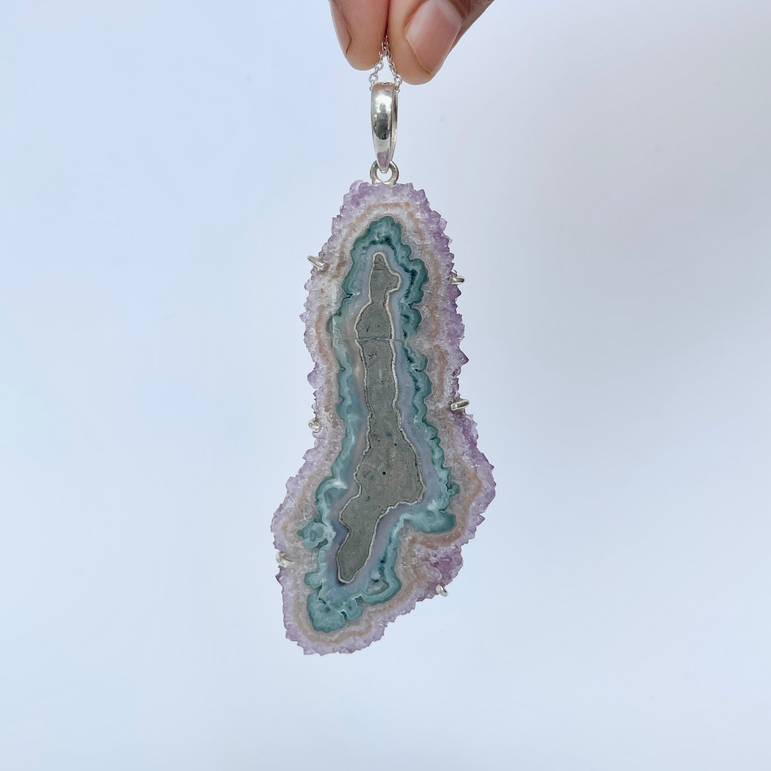 Amethyst Stalactite Pendant-(ASL-P-130.)