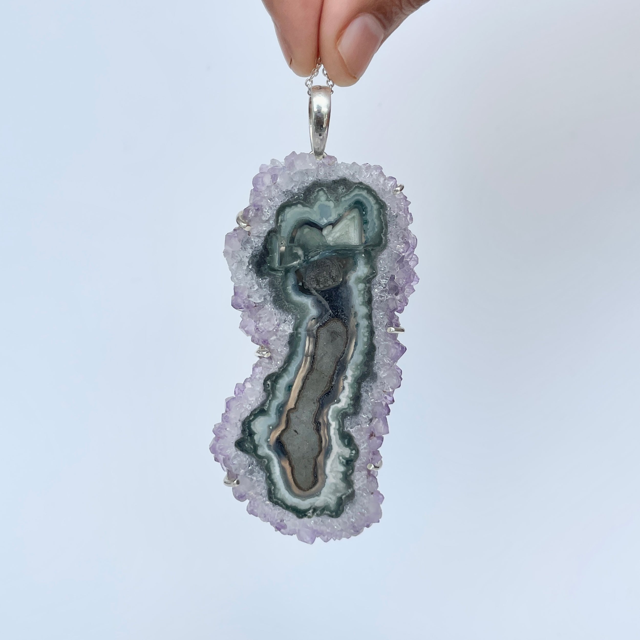 Amethyst Stalactite Pendant-(ASL-P-131.)