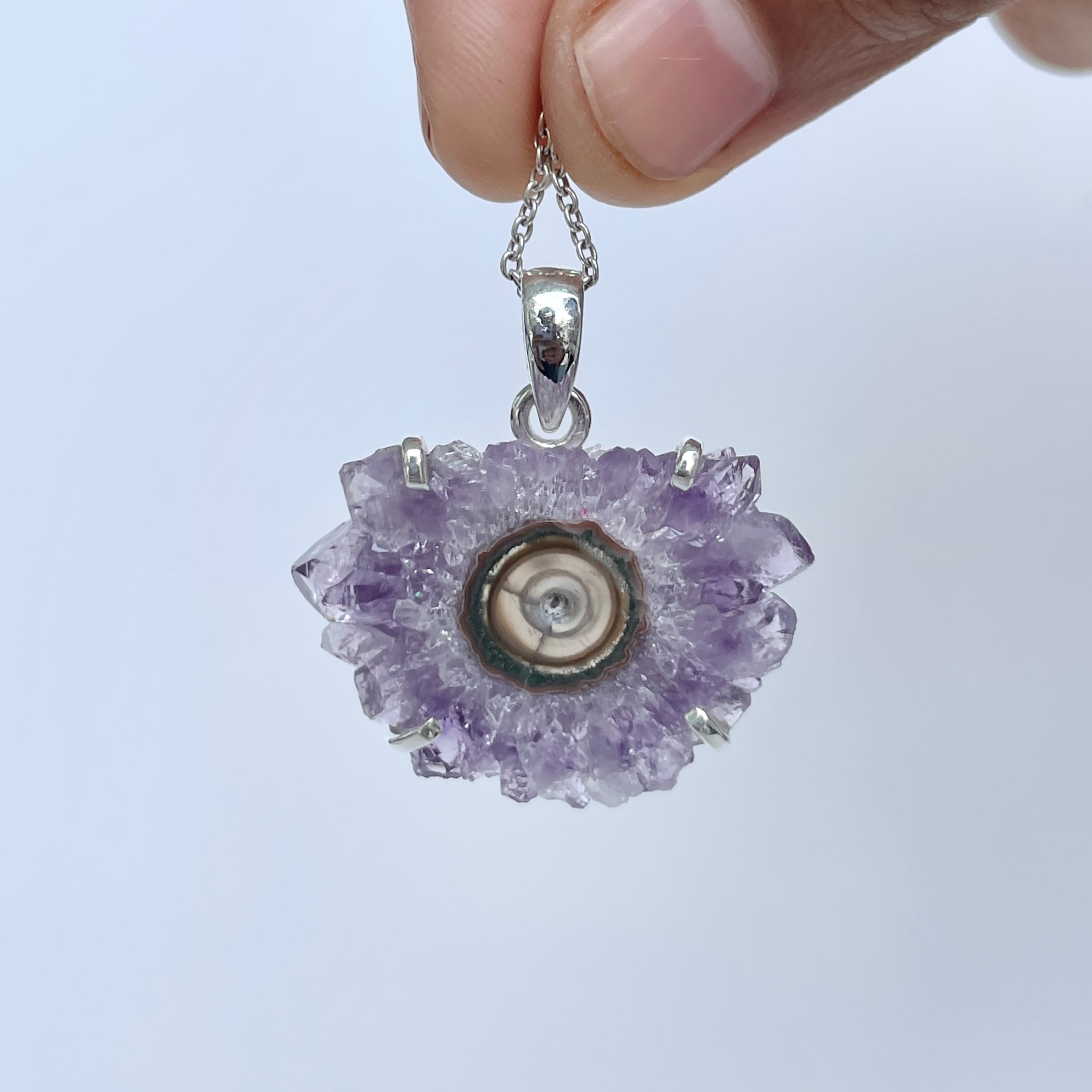 Amethyst Stalactite Pendant-(ASL-P-14.)